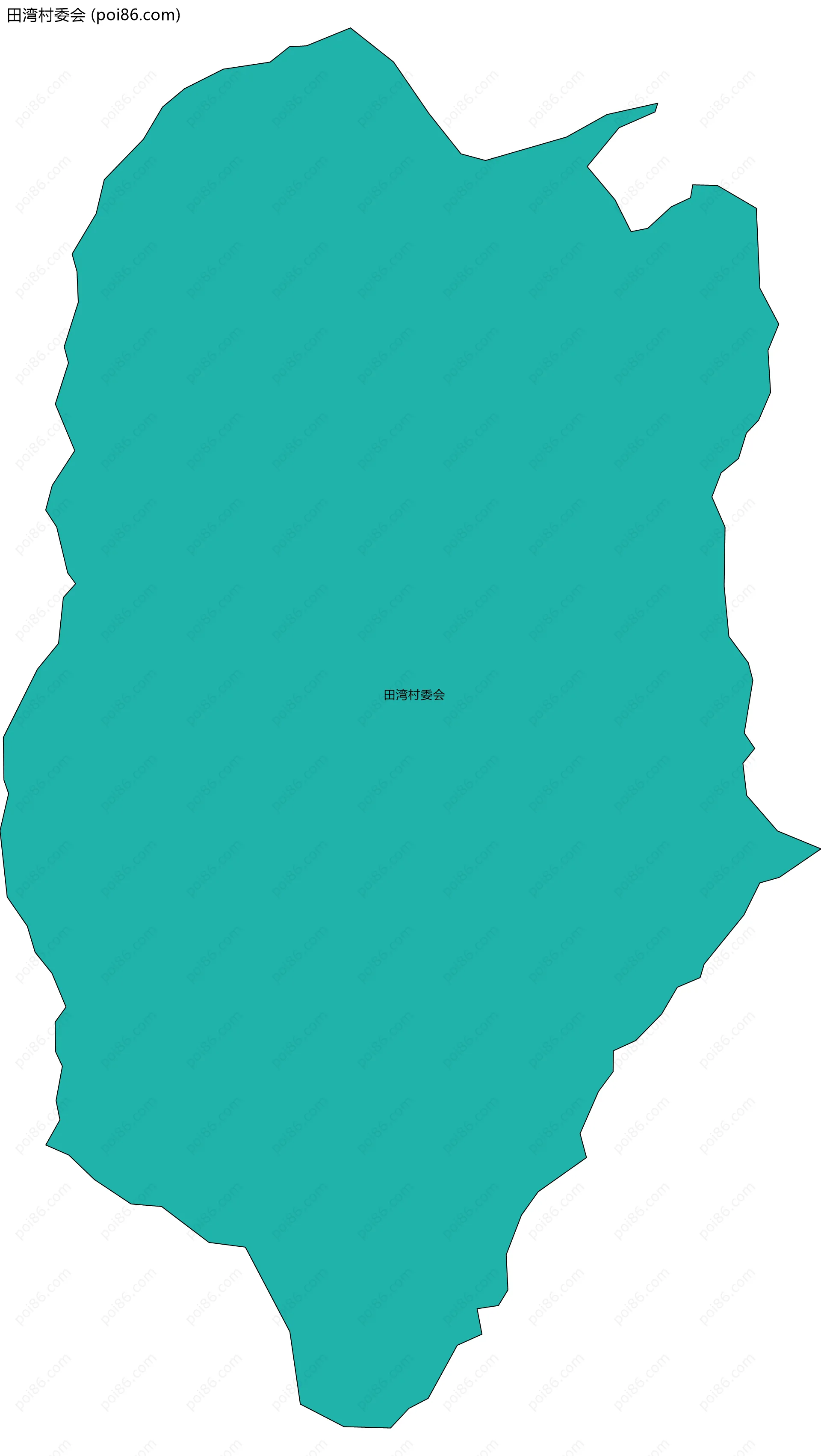 田湾村委会边界地图