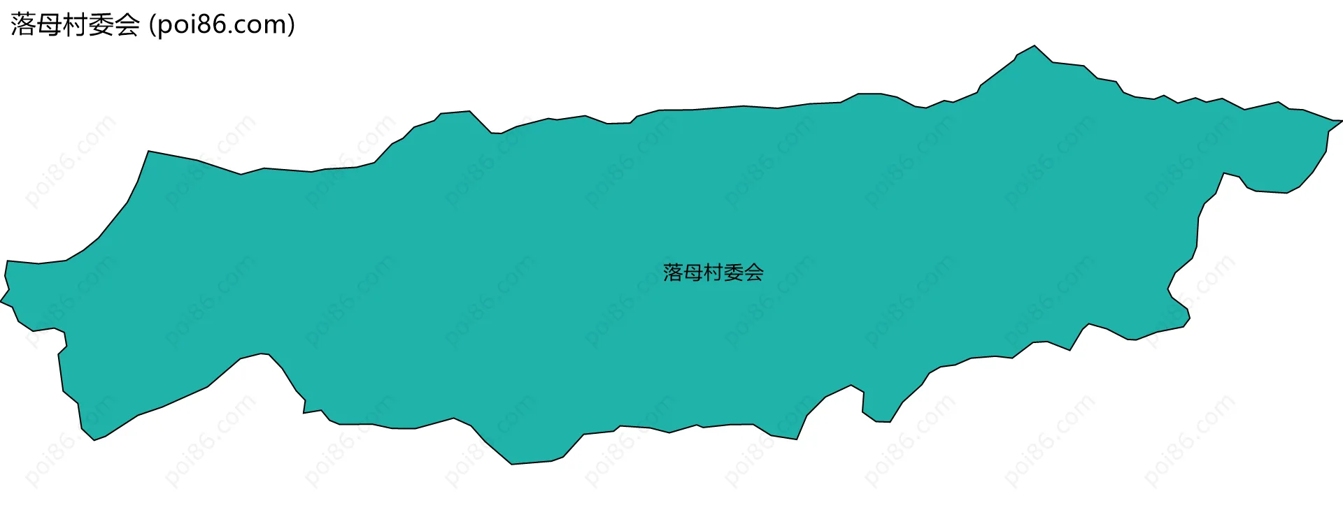 落母村委会边界地图