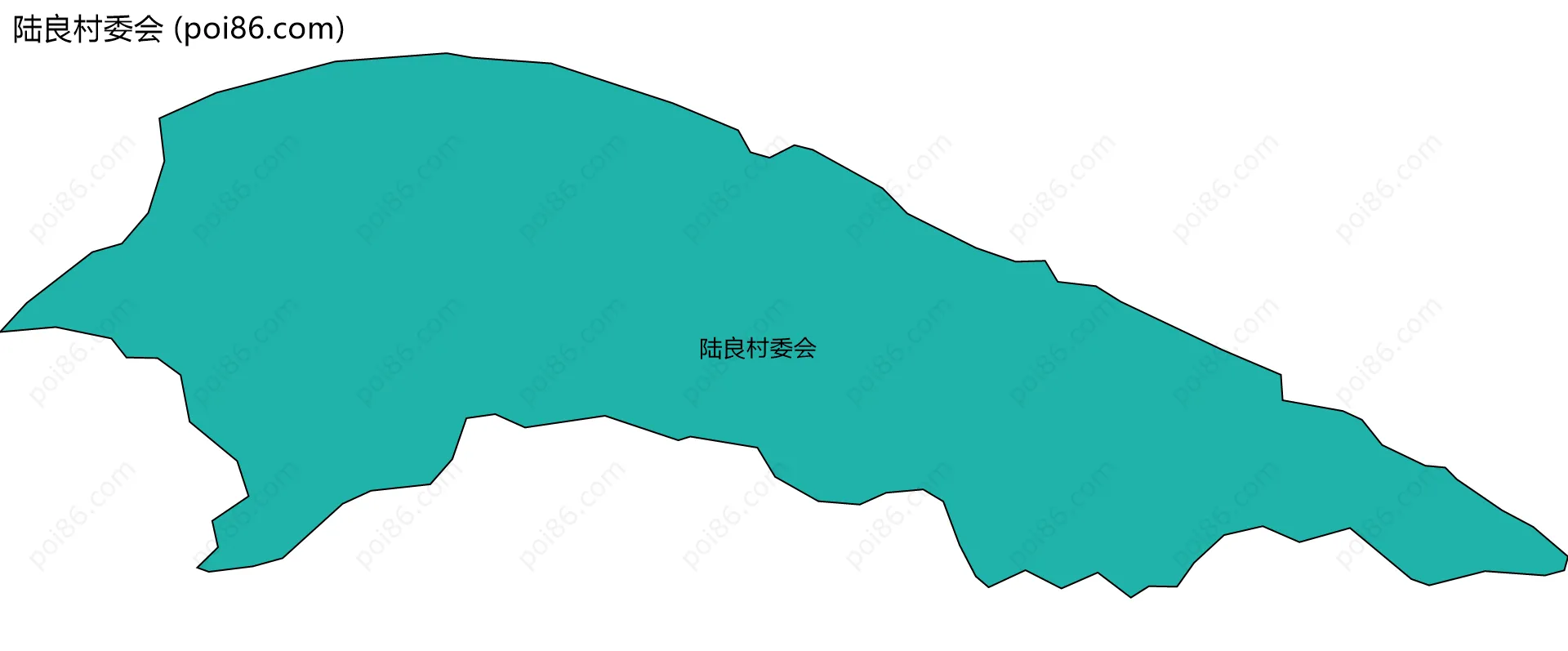 陆良村委会边界地图