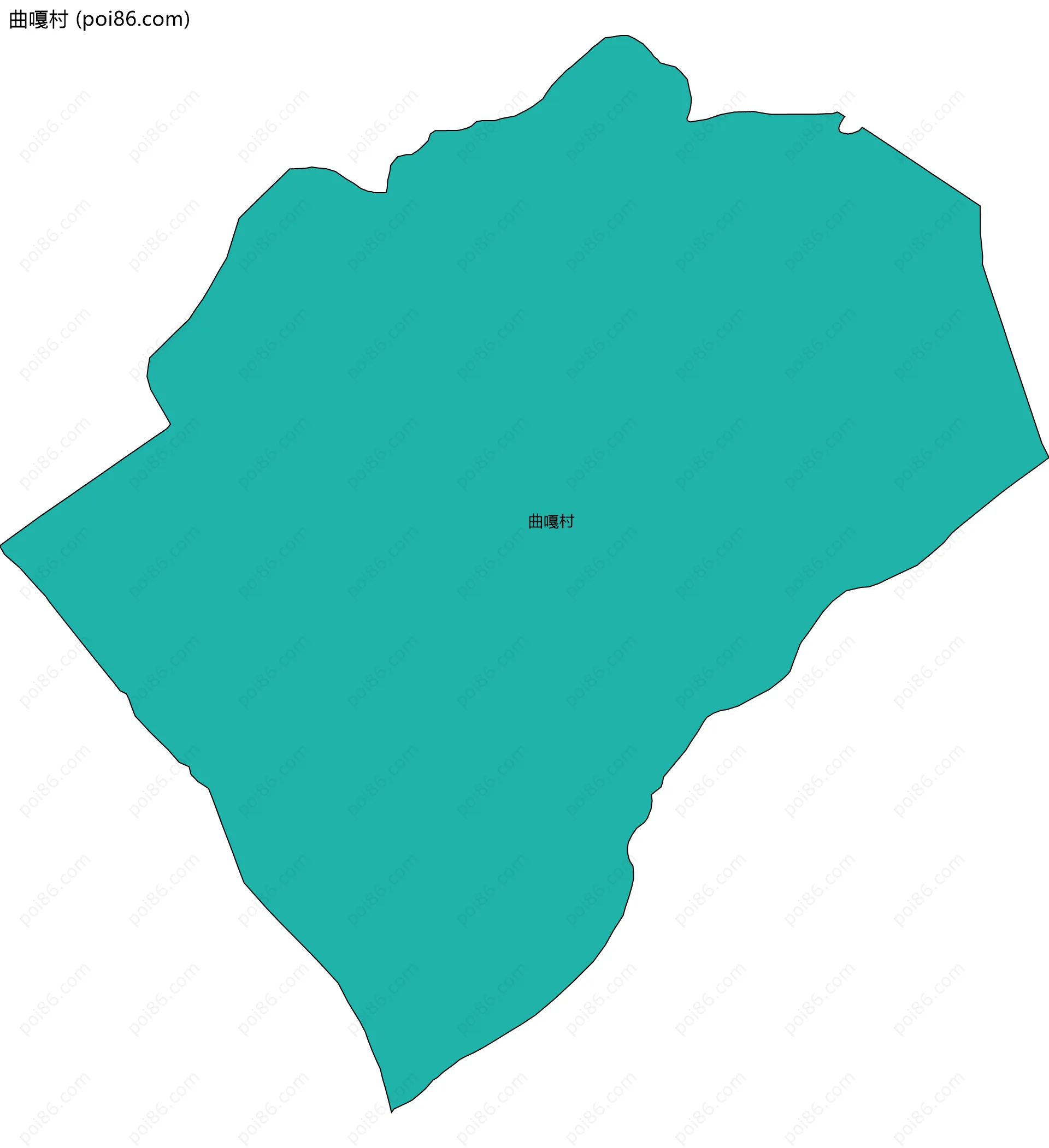 曲嘎村边界地图