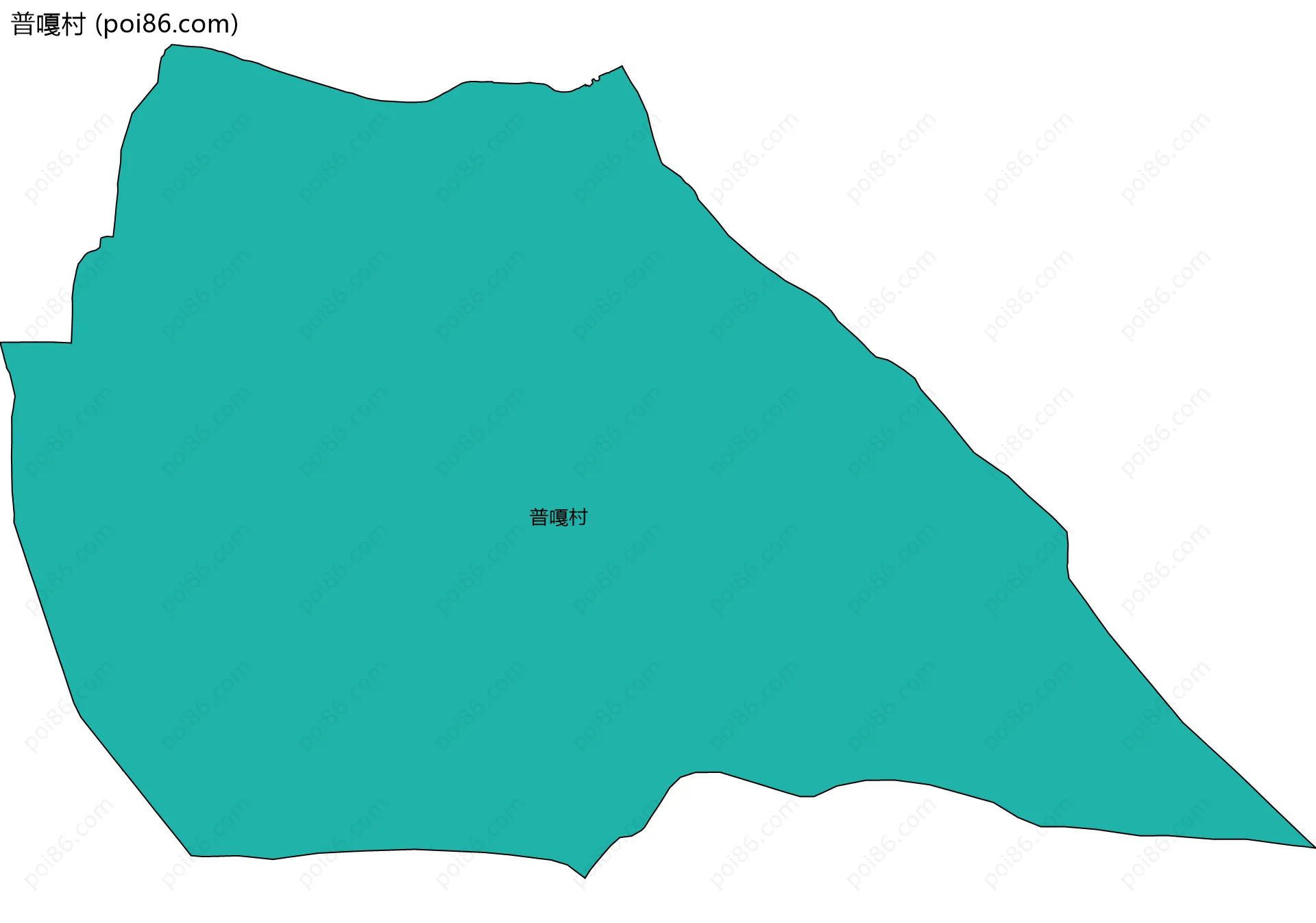 普嘎村边界地图