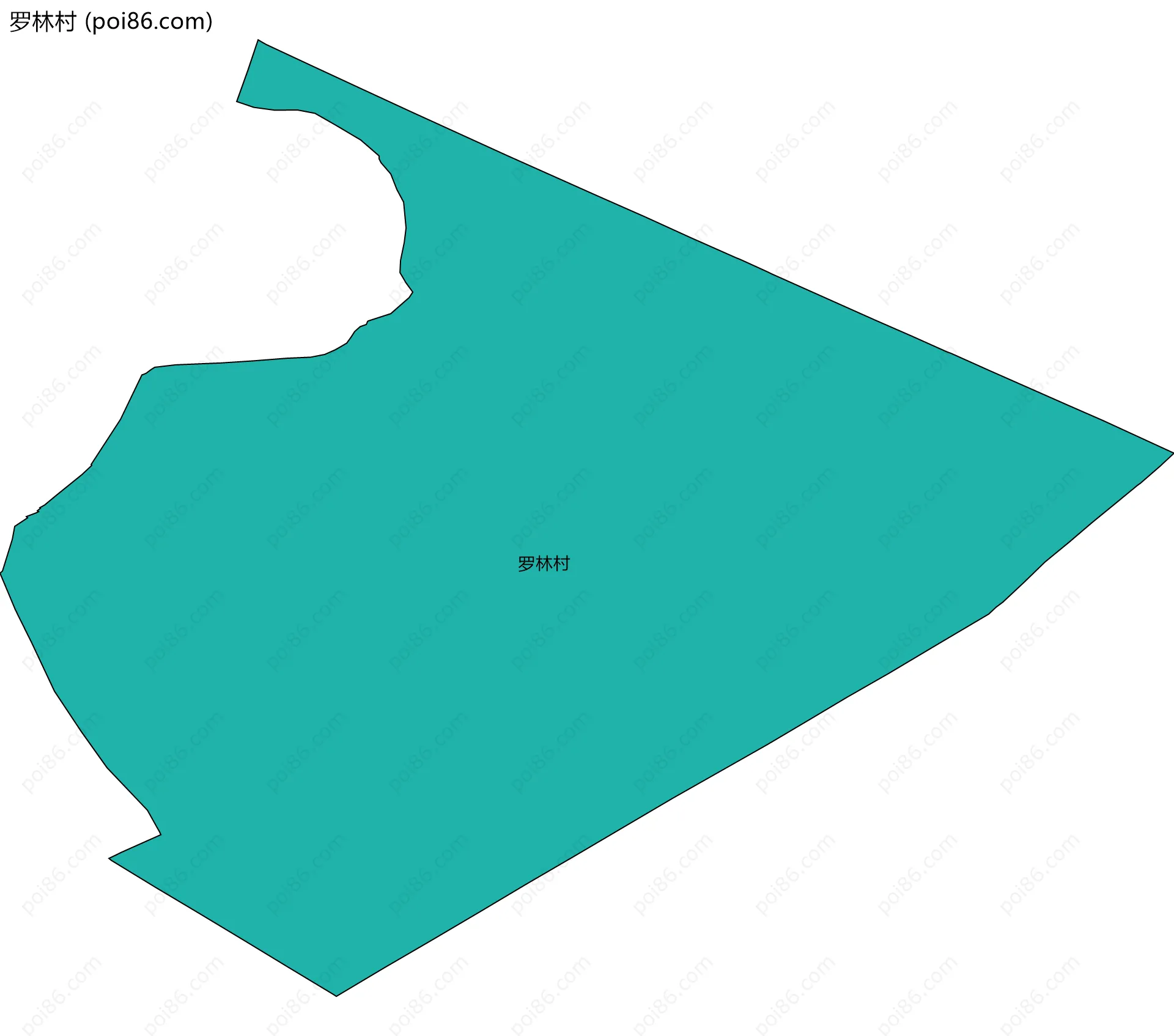 罗林村边界地图
