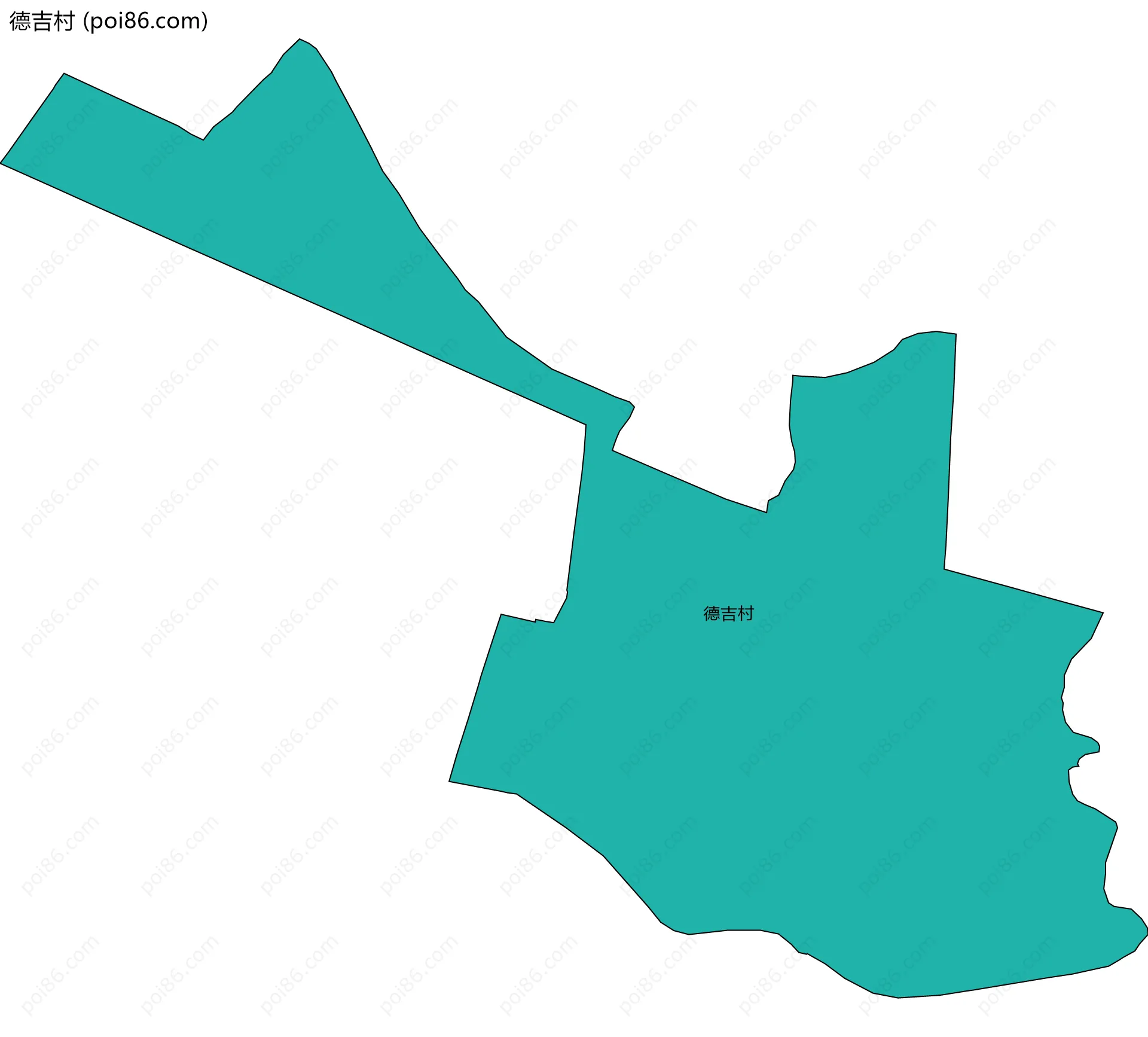 德吉村边界地图