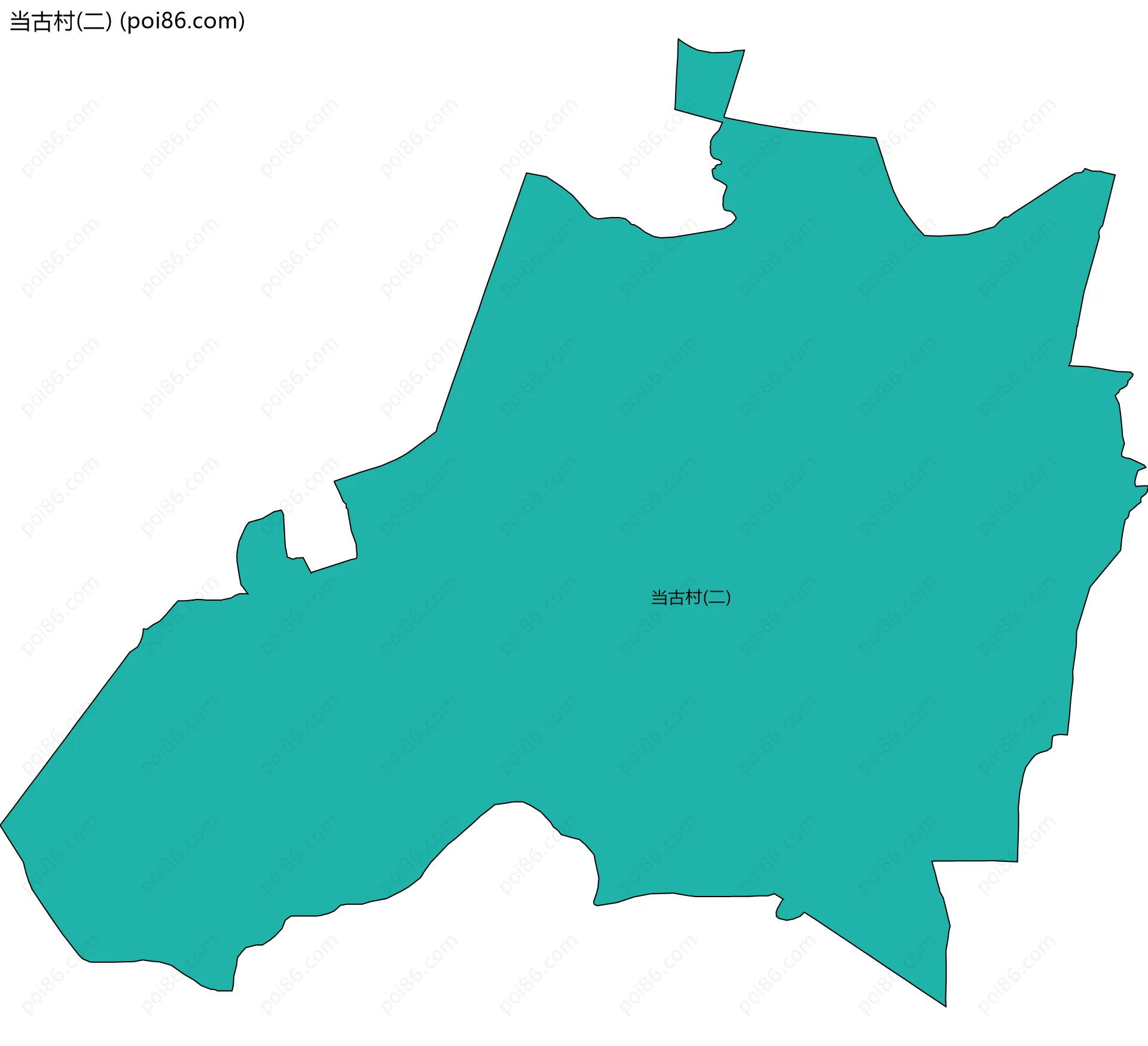 当古村(二)边界地图