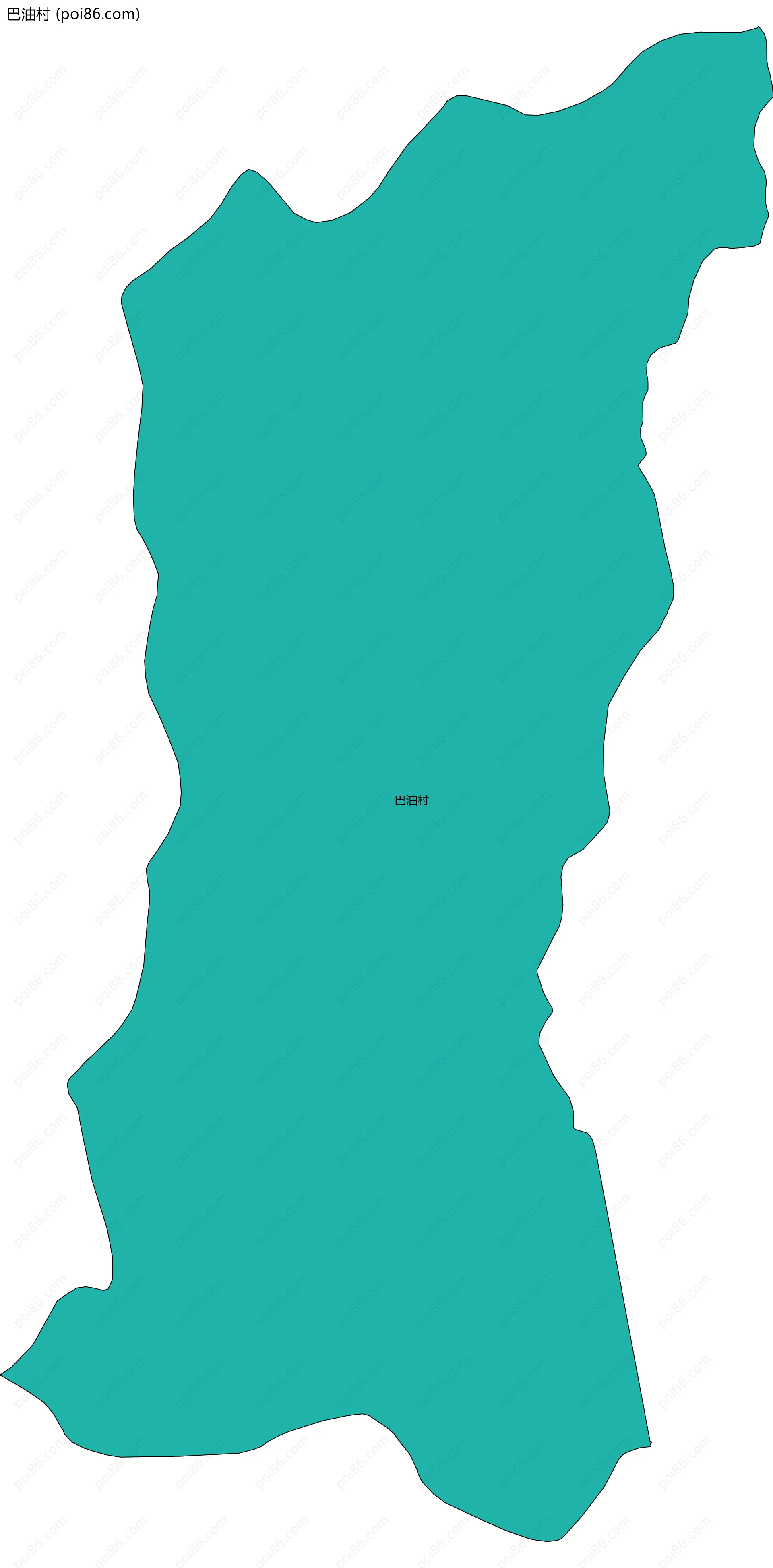 巴油村边界地图