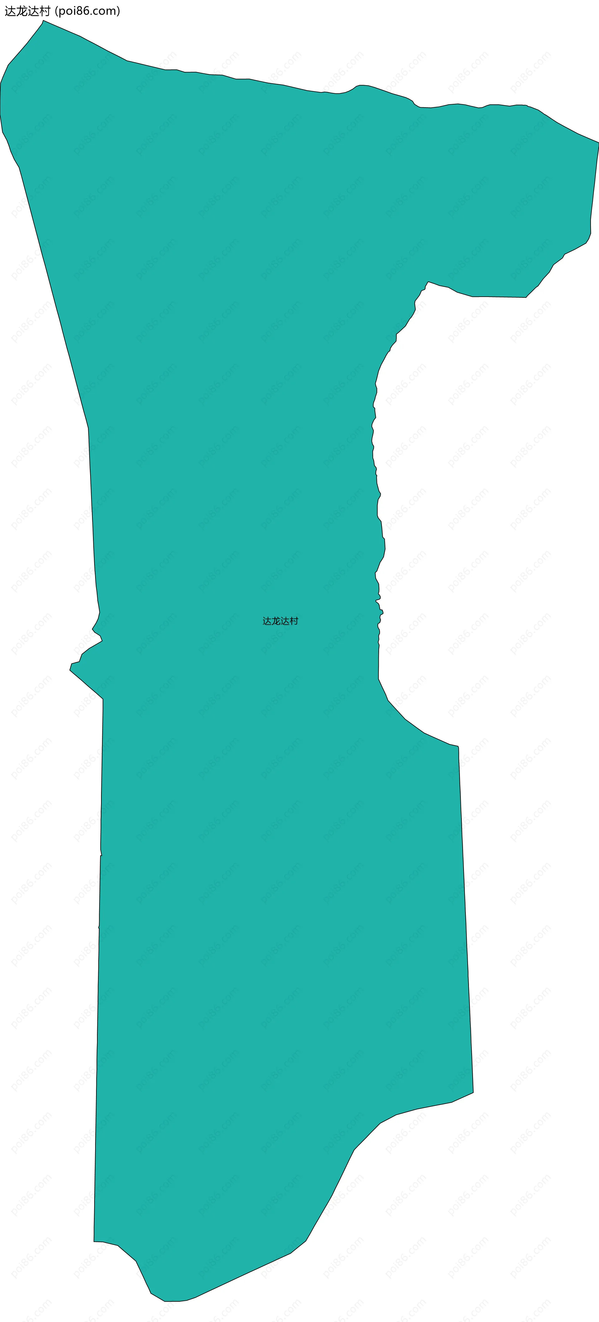 达龙达村边界地图