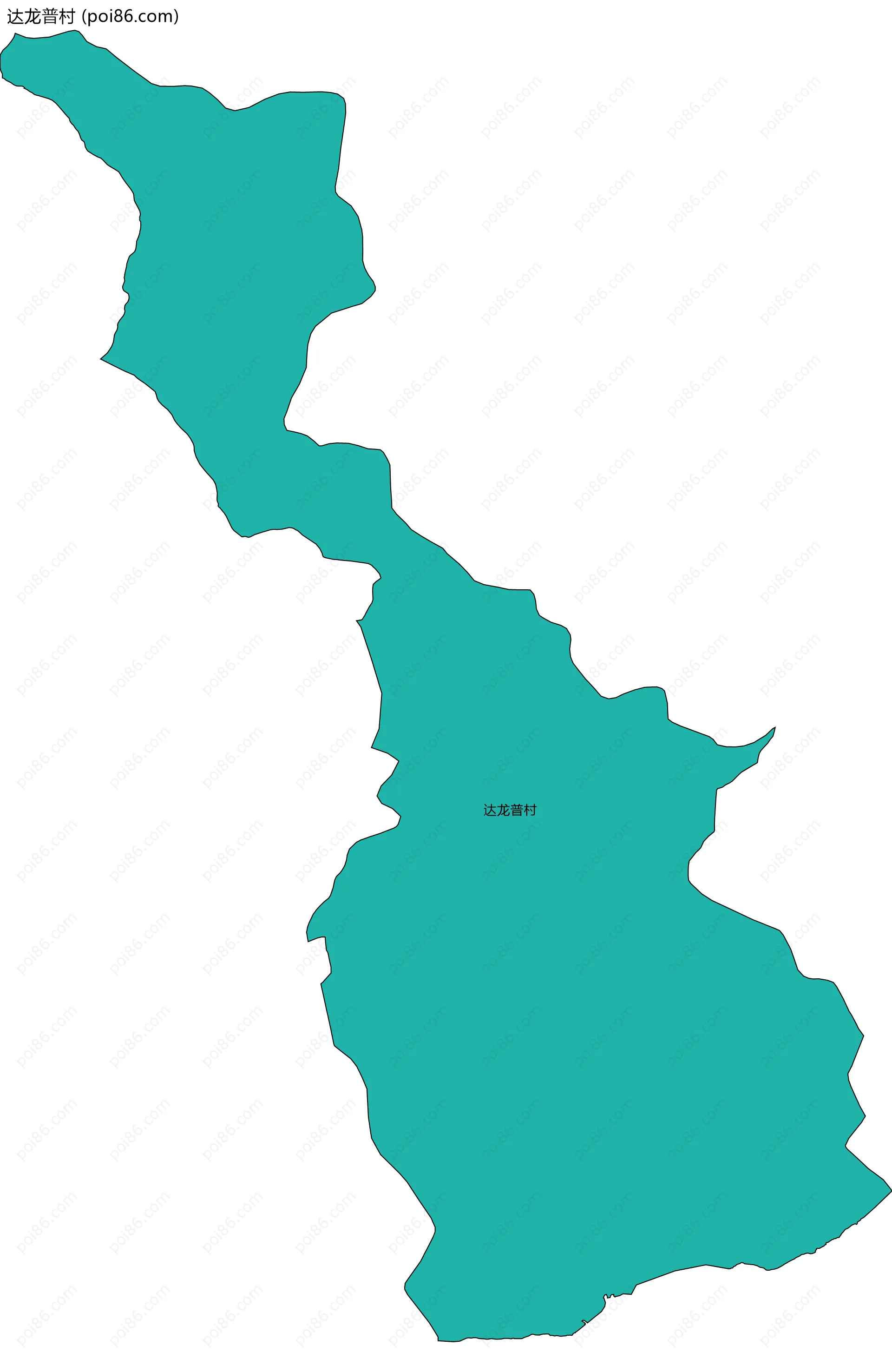 达龙普村边界地图