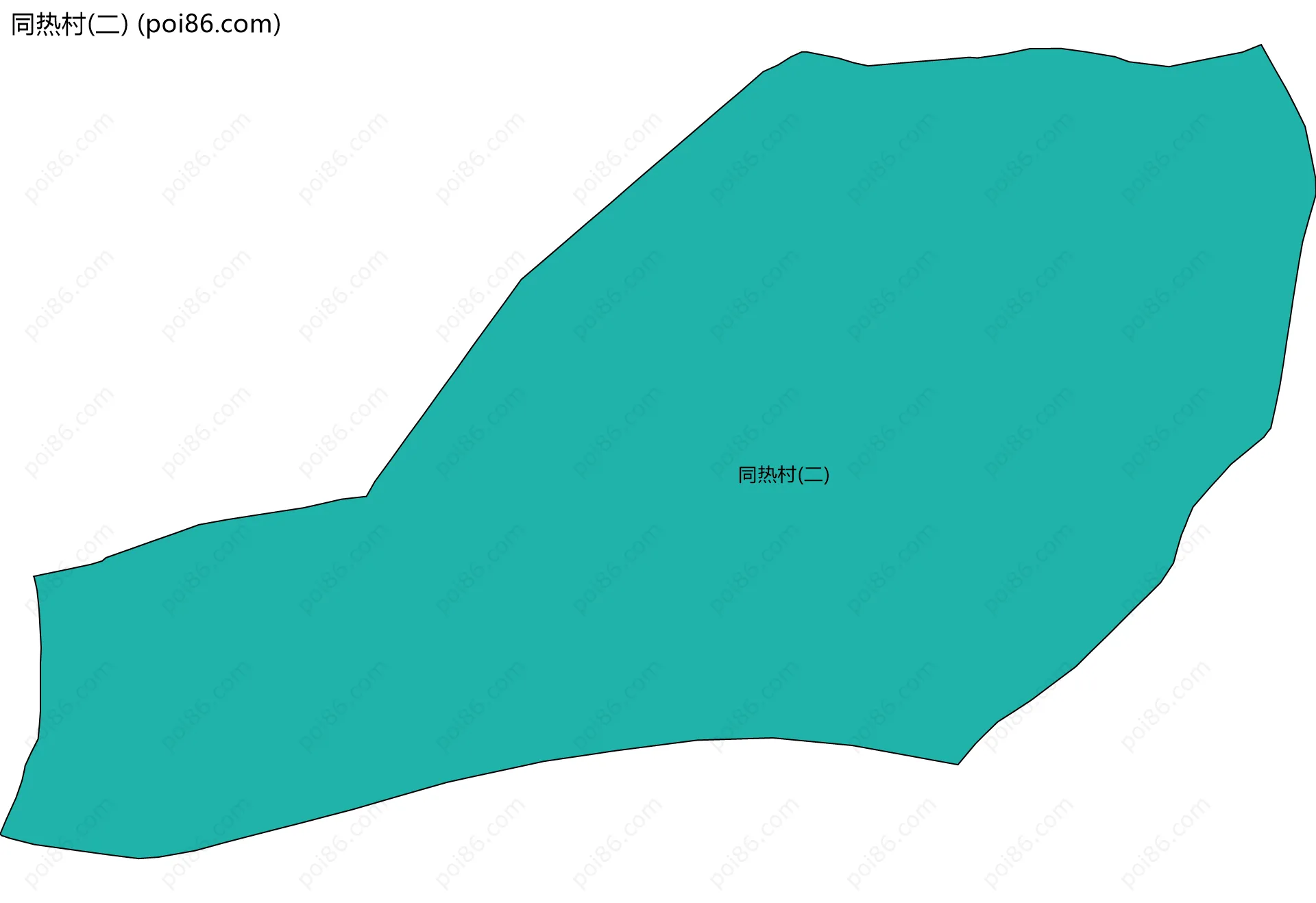 同热村(二)边界地图