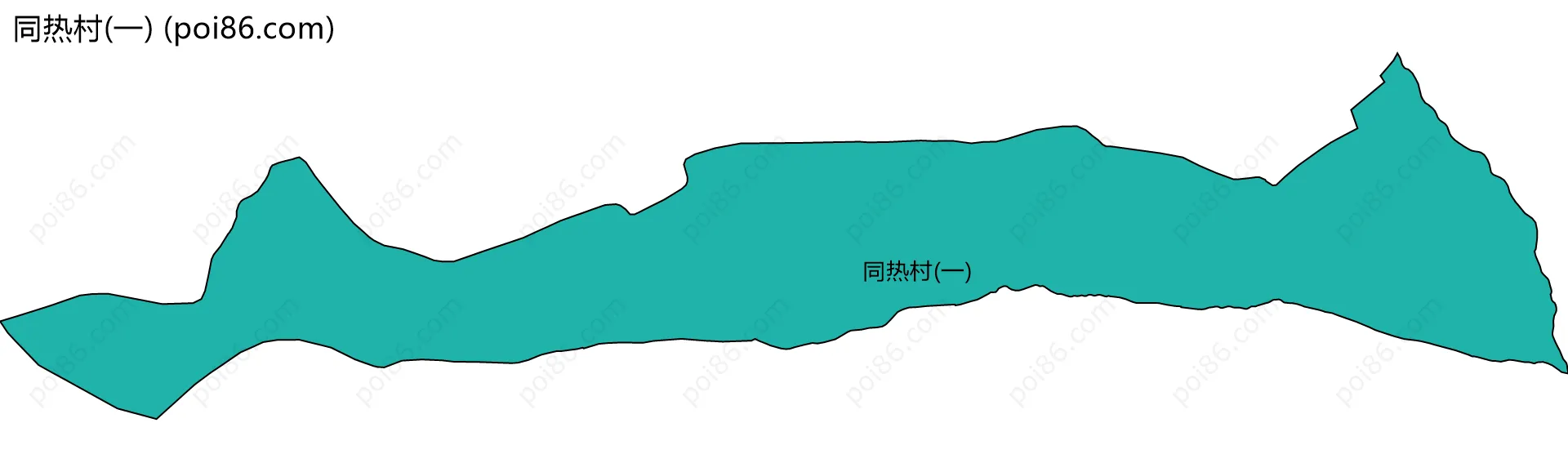 同热村(一)边界地图