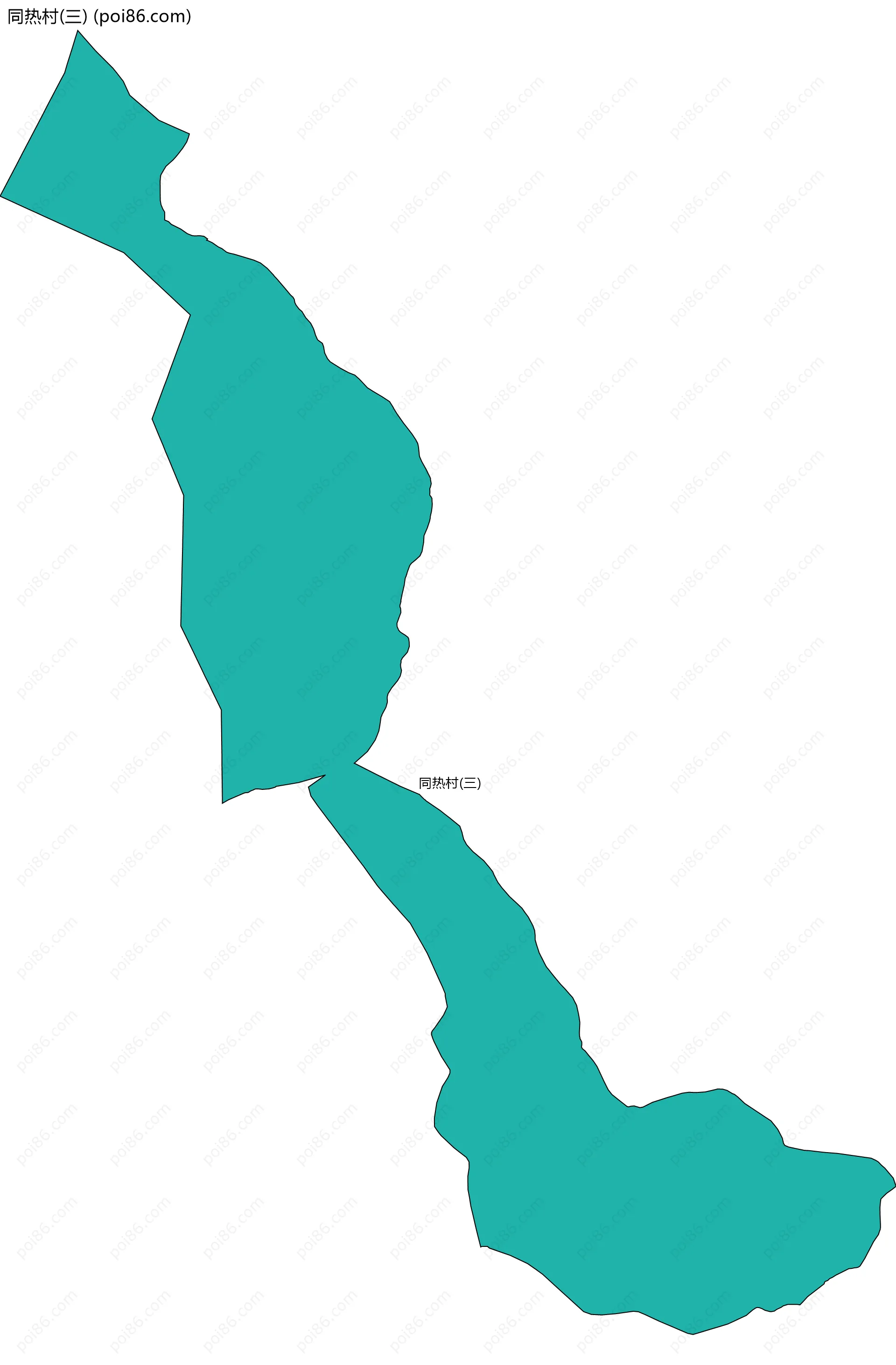 同热村(三)边界地图