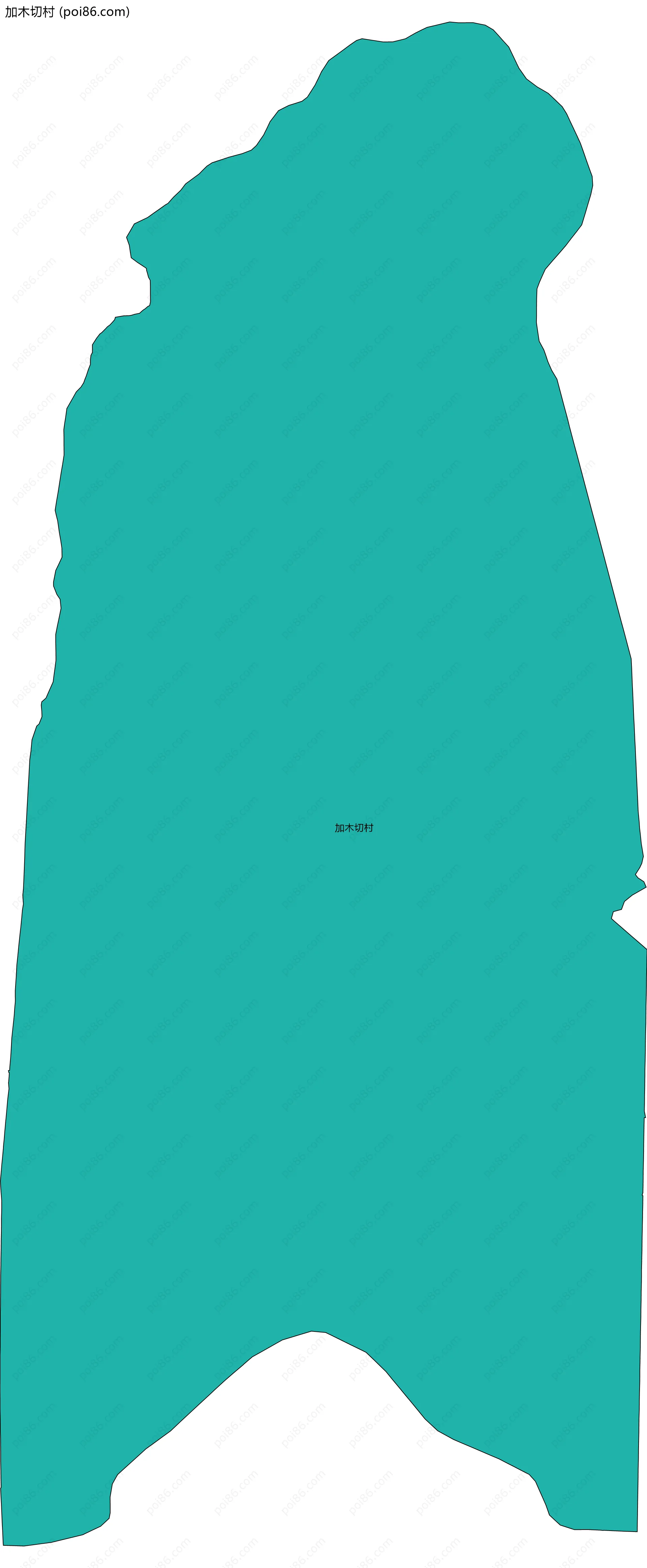 加木切村边界地图