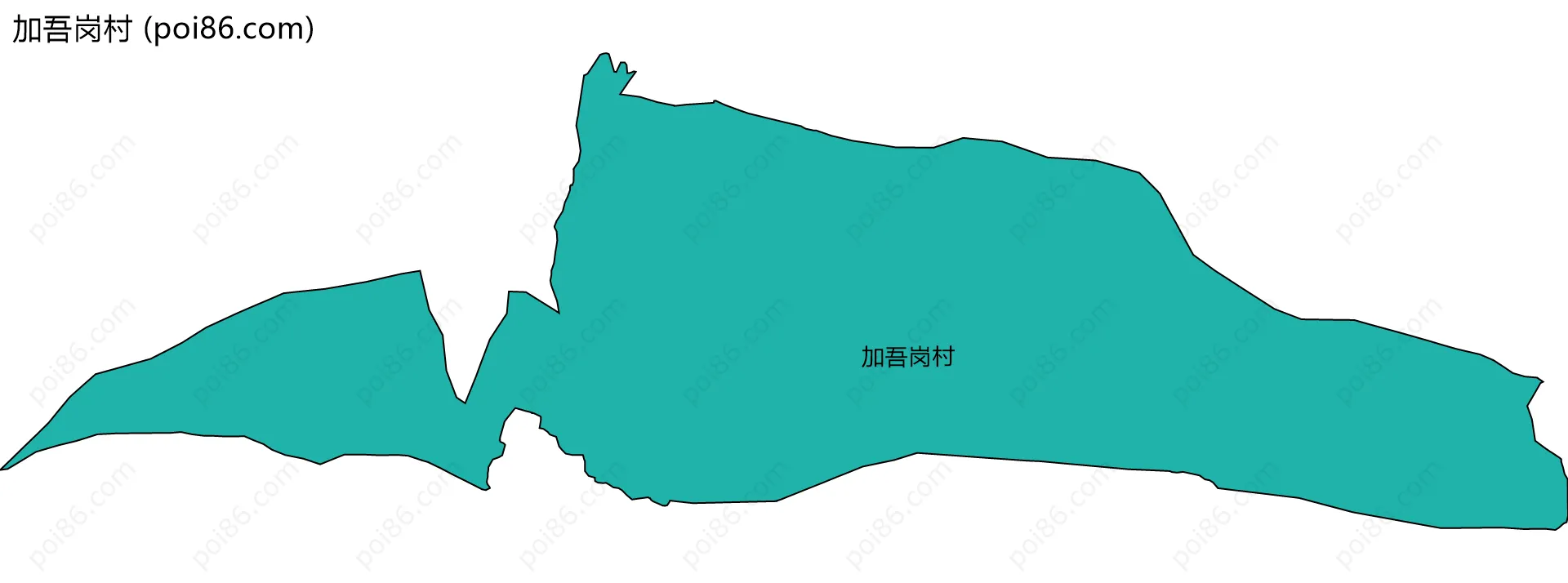 加吾岗村边界地图