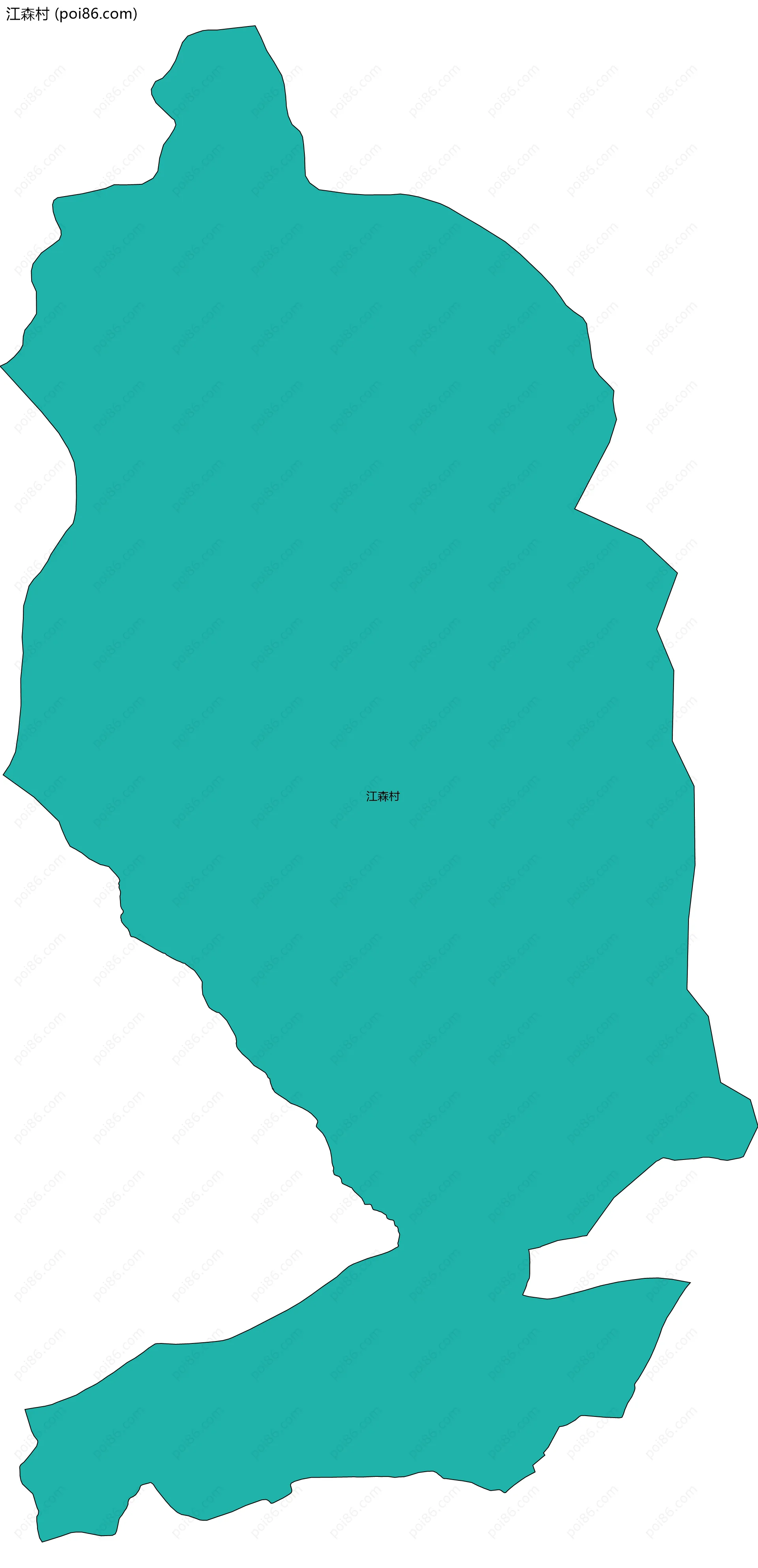 江森村边界地图