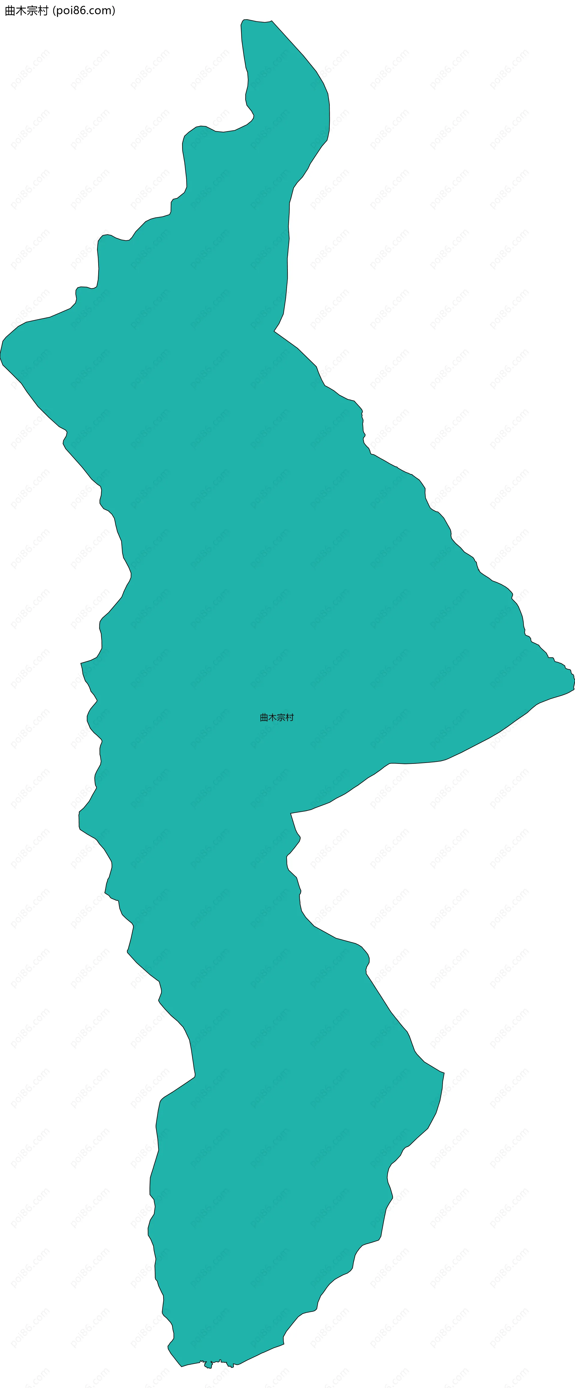 曲木宗村边界地图