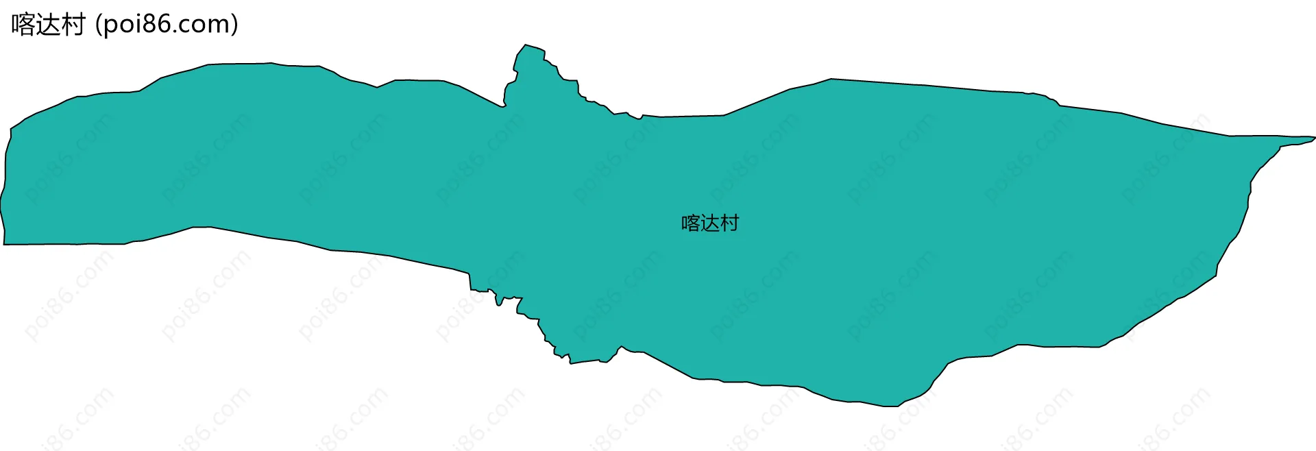 喀达村边界地图