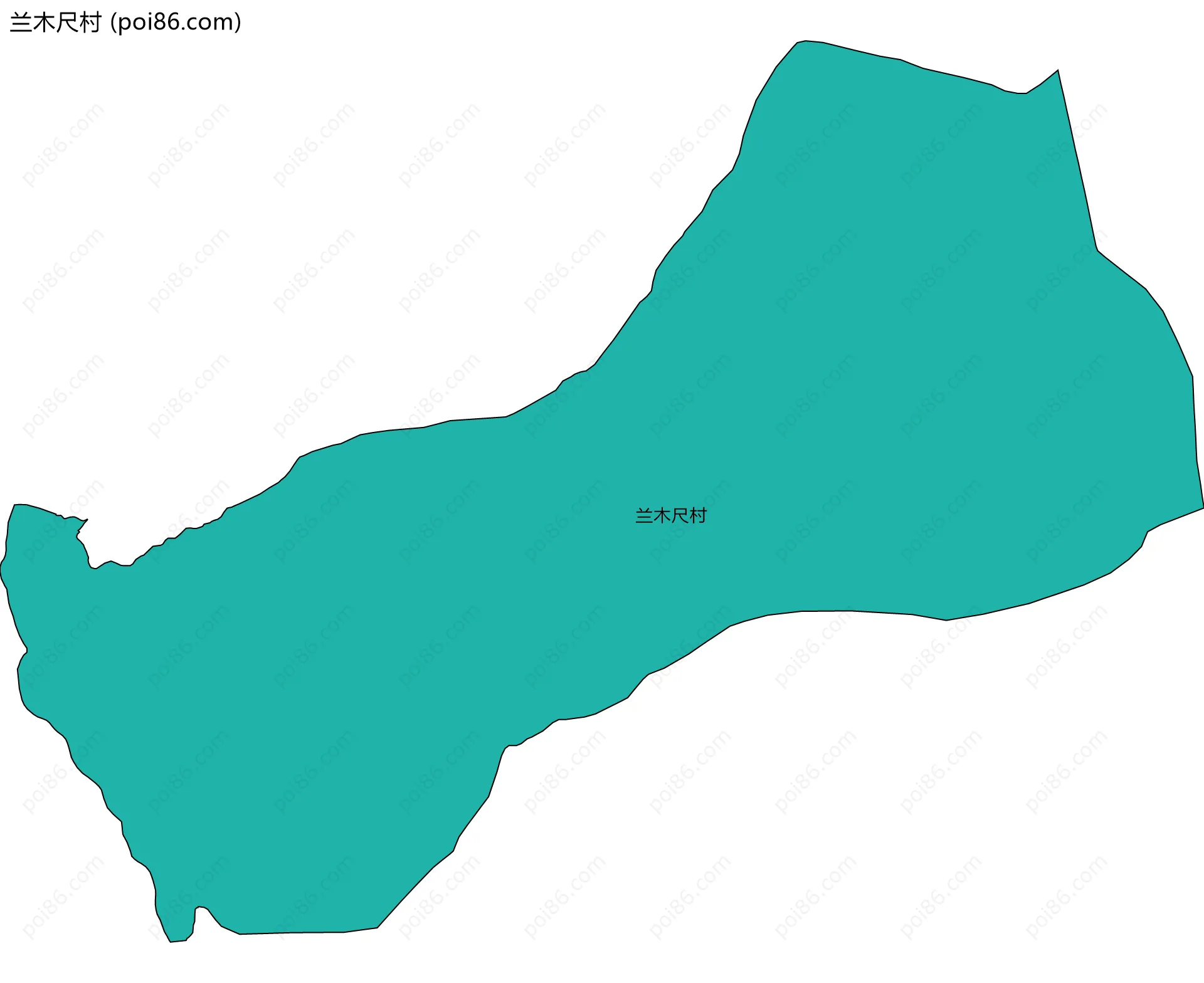 兰木尺村边界地图