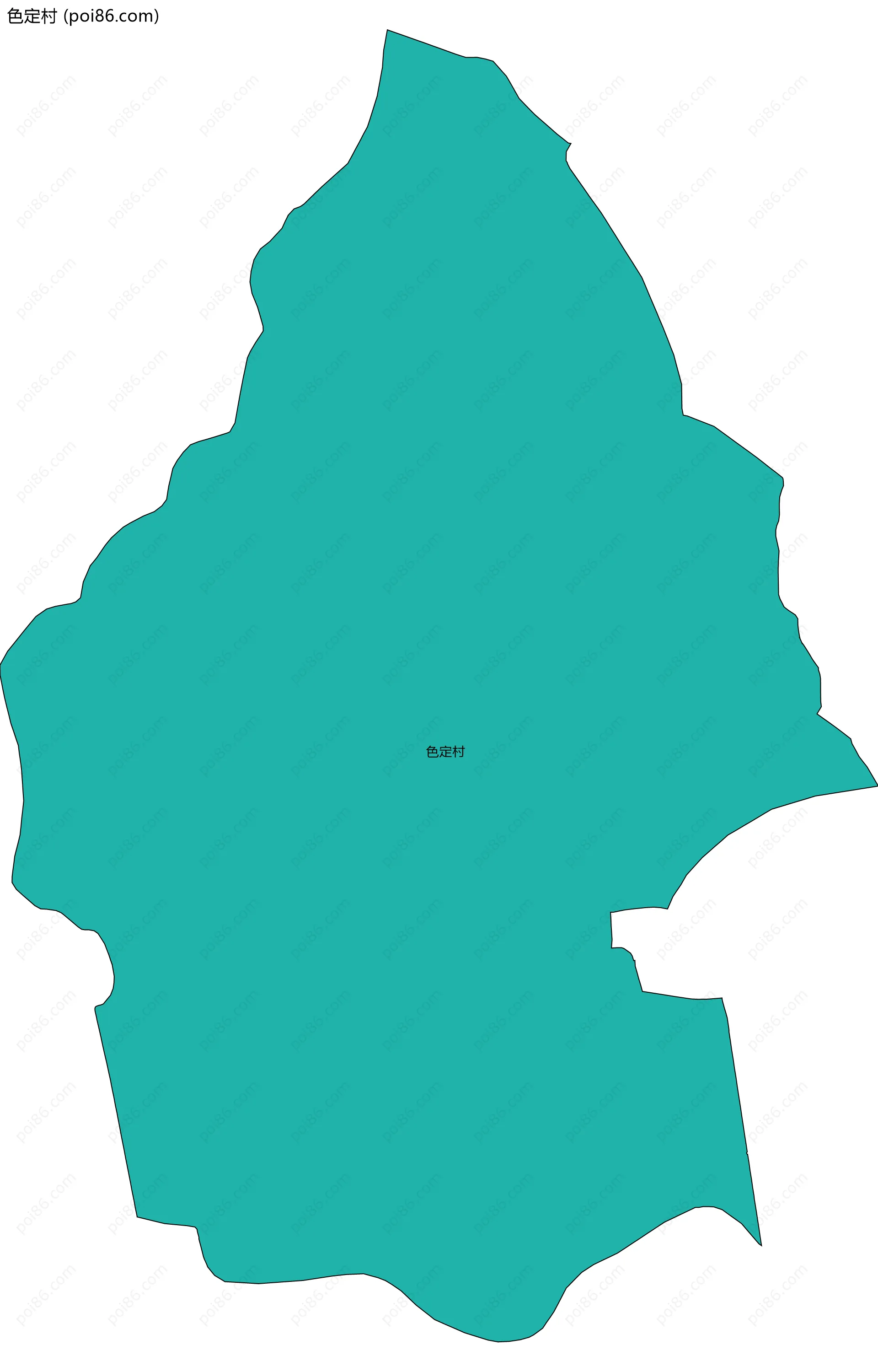 色定村边界地图