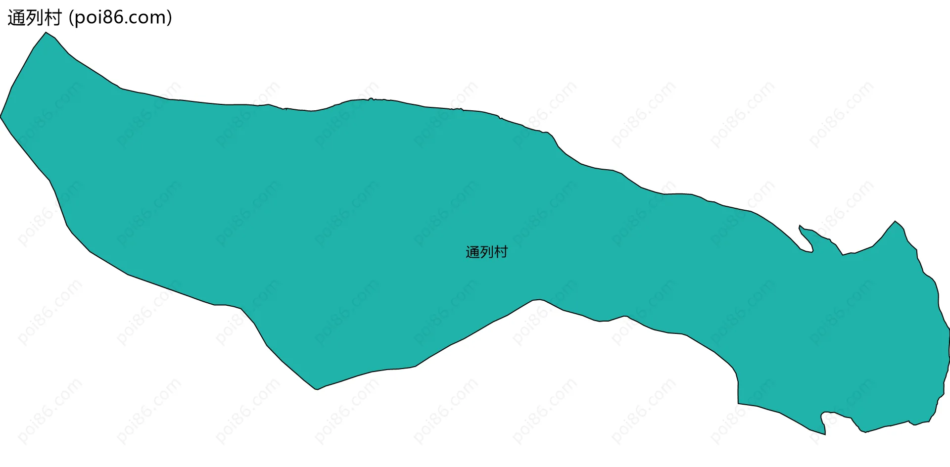 通列村边界地图