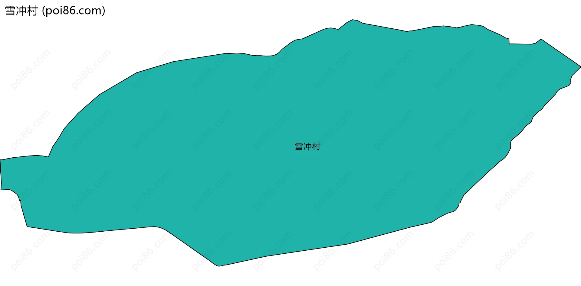 雪冲村边界地图