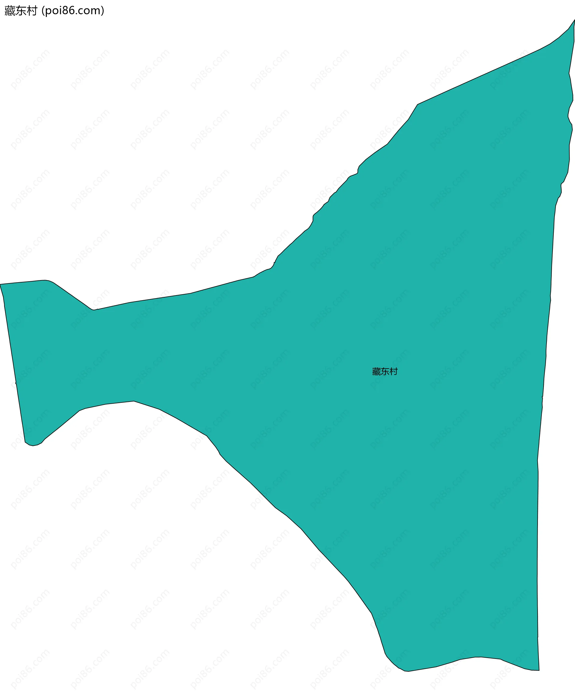 藏东村边界地图