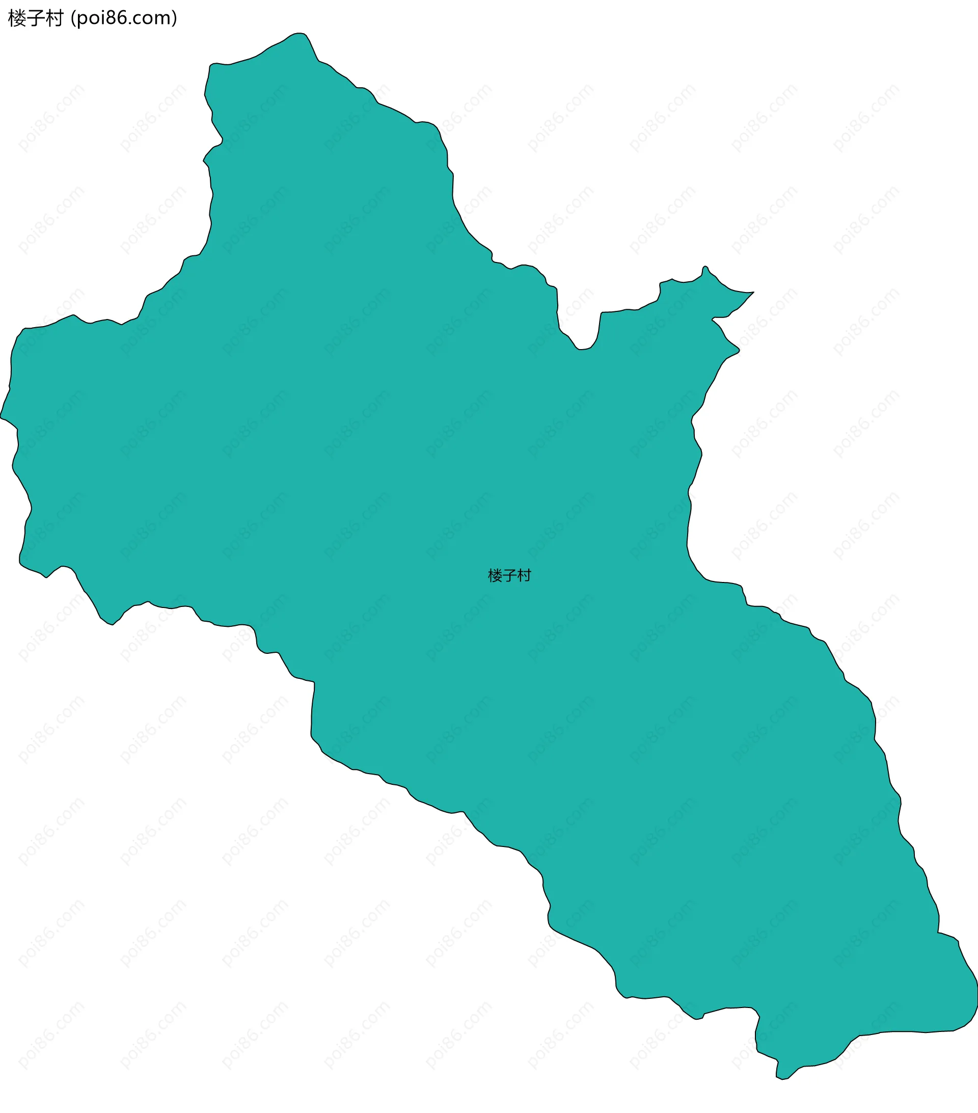 楼子村边界地图