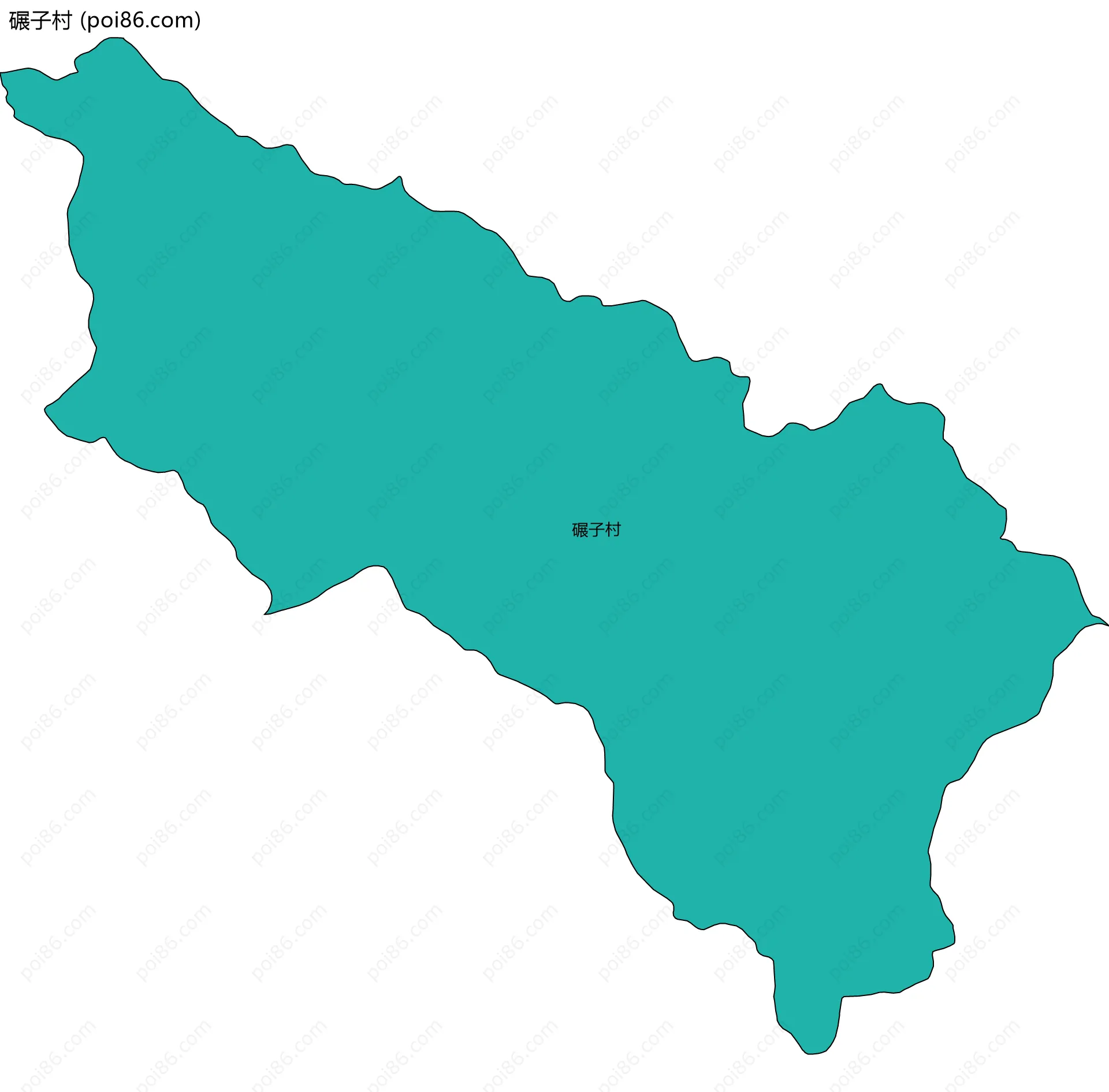 碾子村边界地图