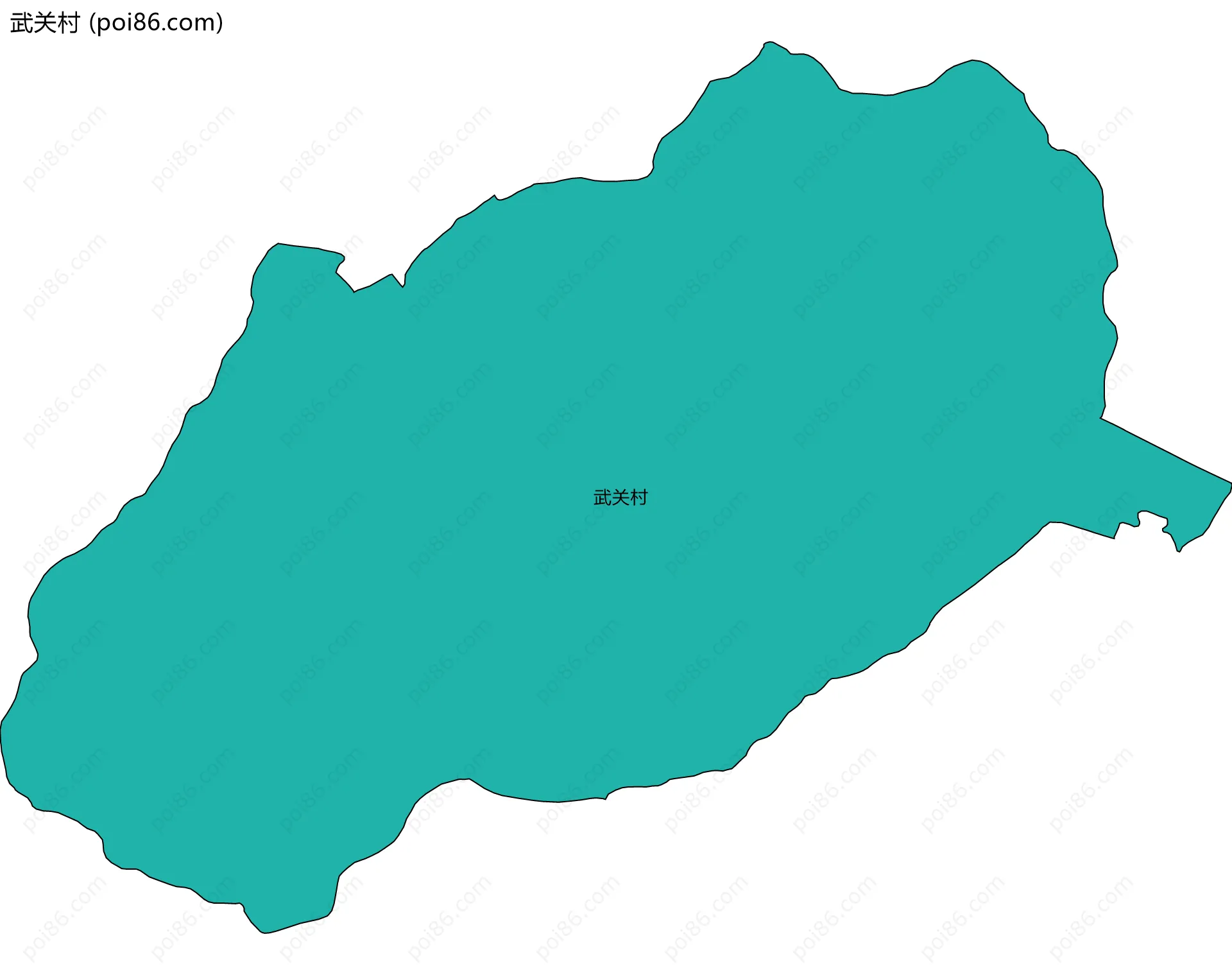 武关村边界地图