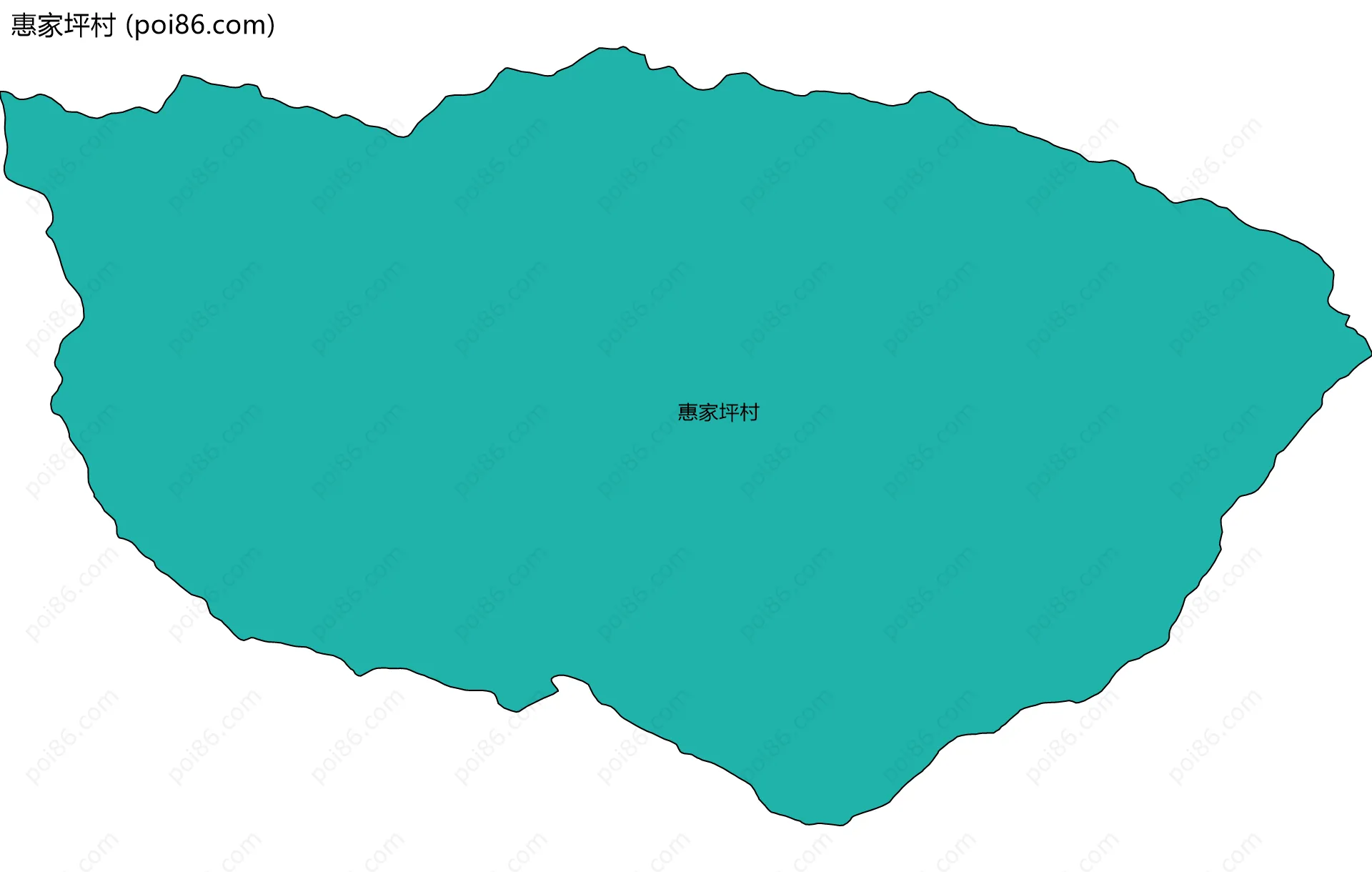 惠家坪村边界地图