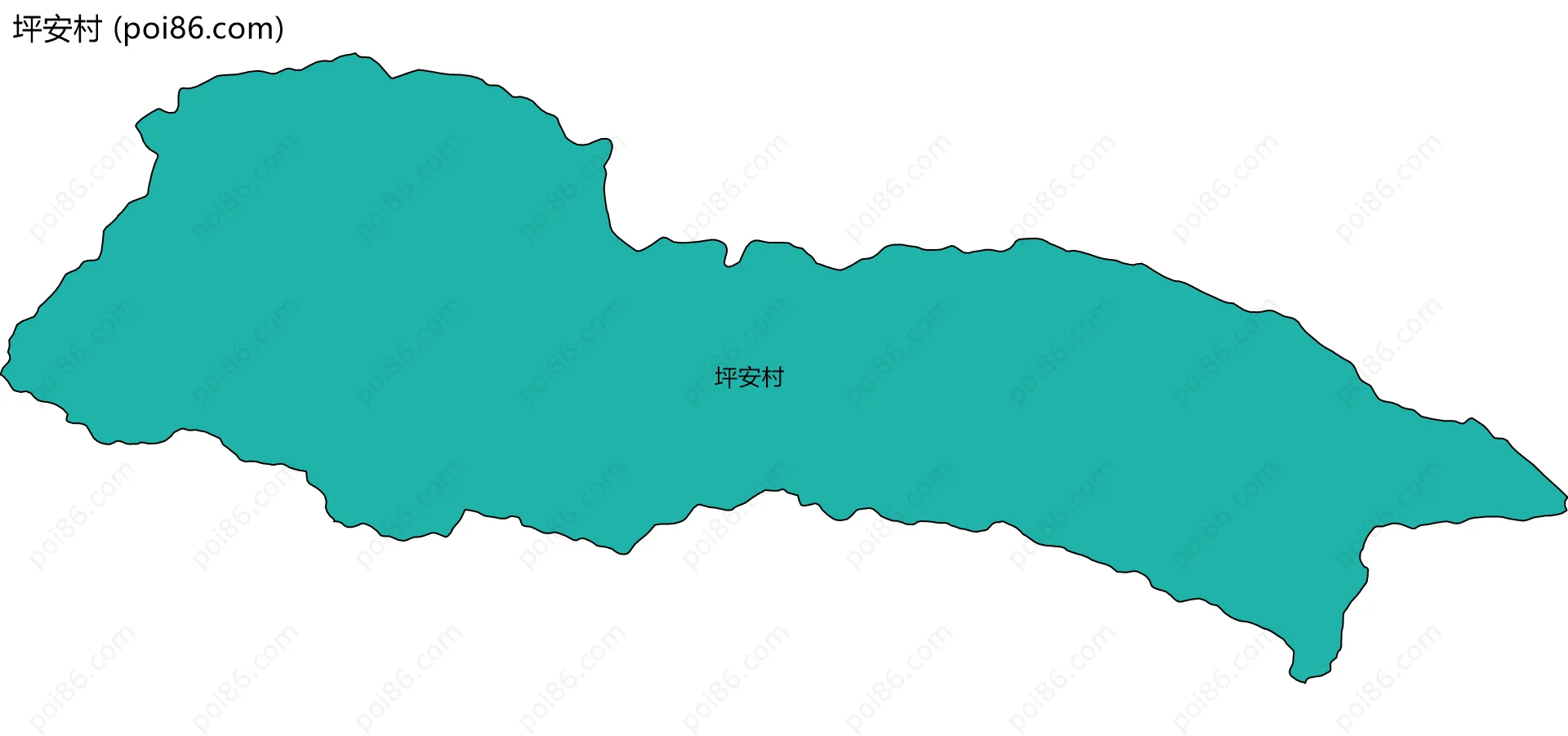 坪安村边界地图