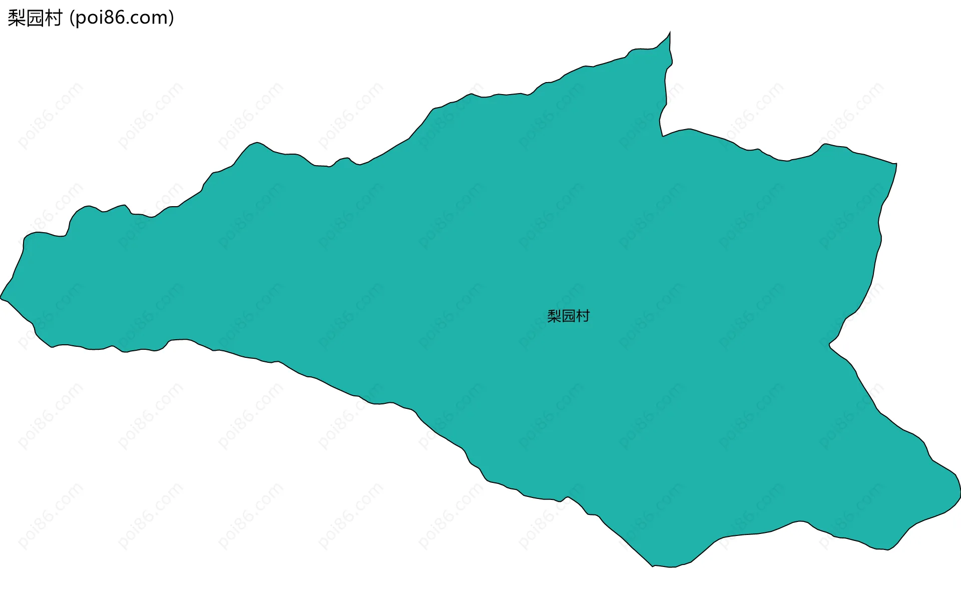 梨园村边界地图