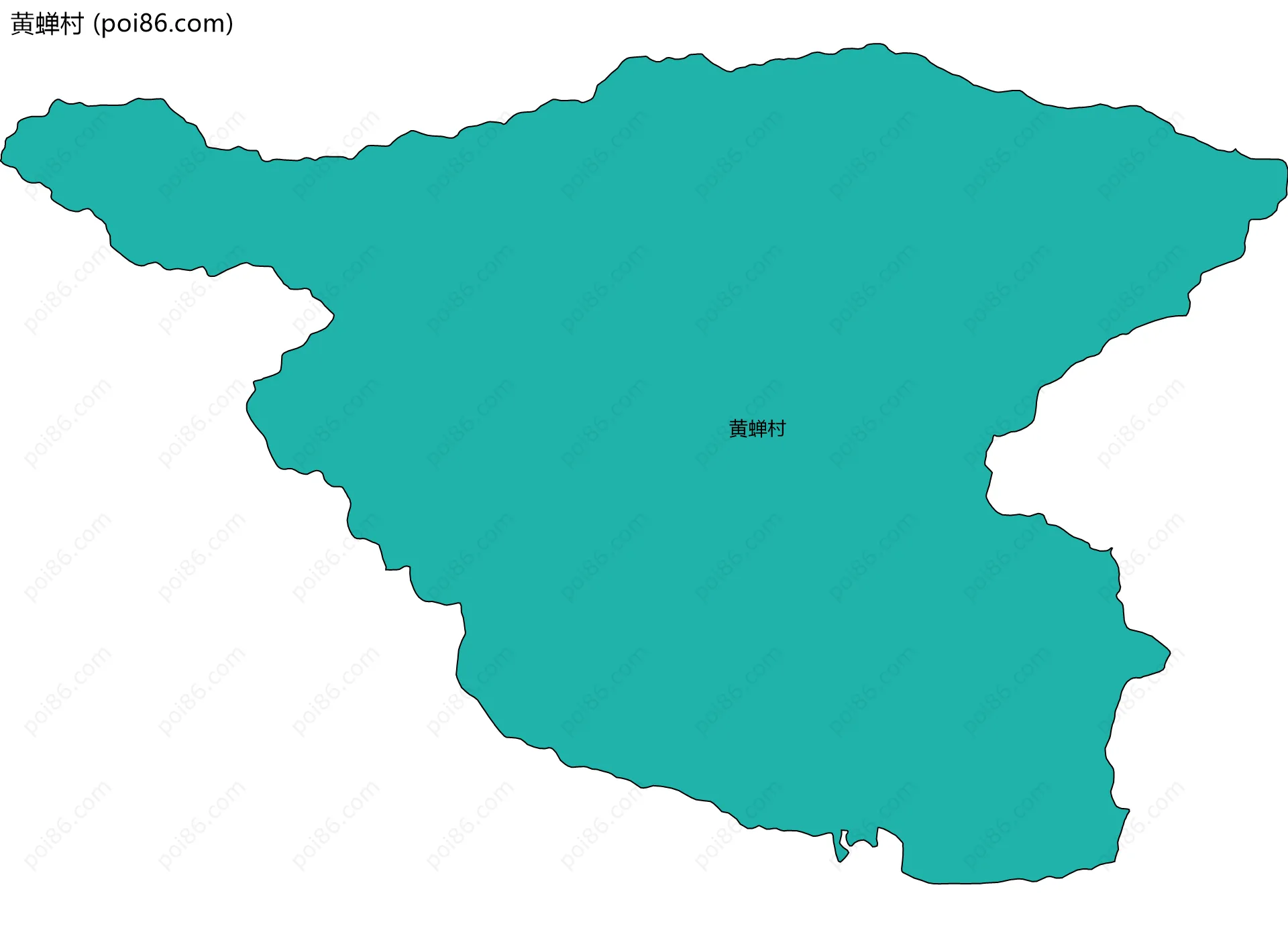 黄蝉村边界地图