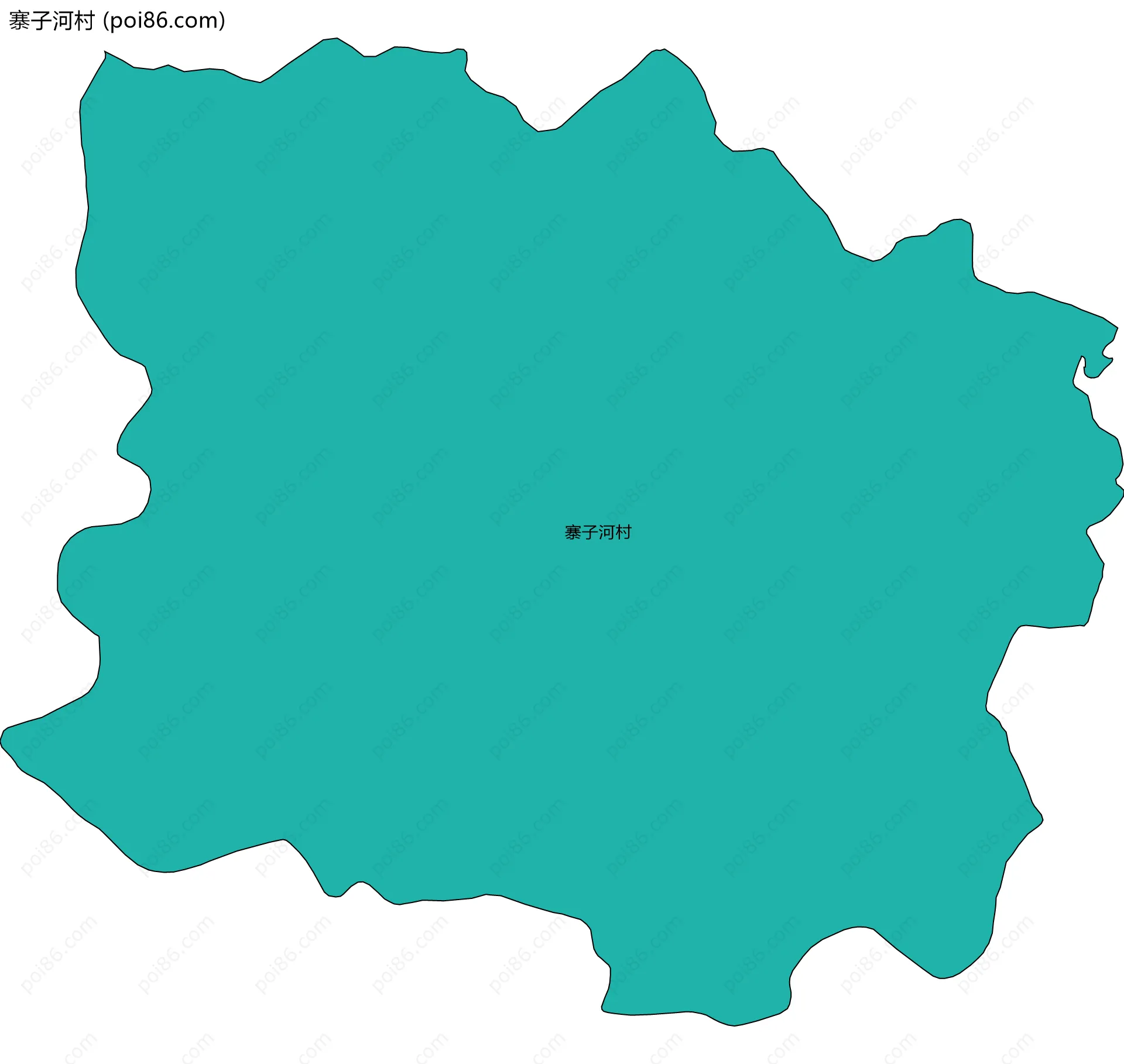 寨子河村边界地图