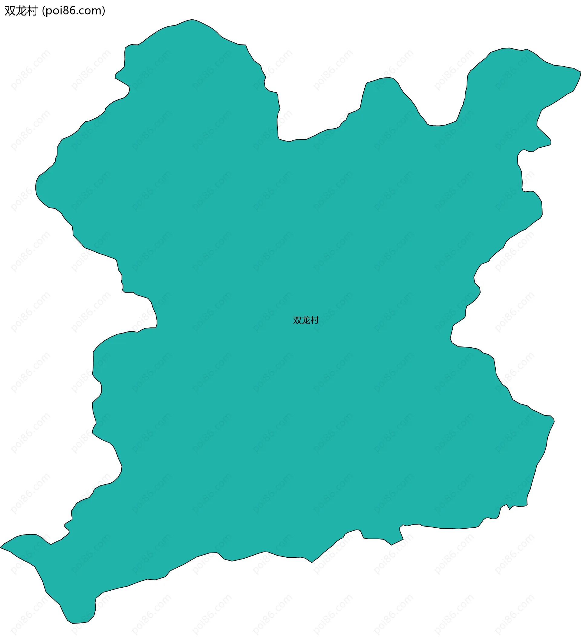 双龙村边界地图