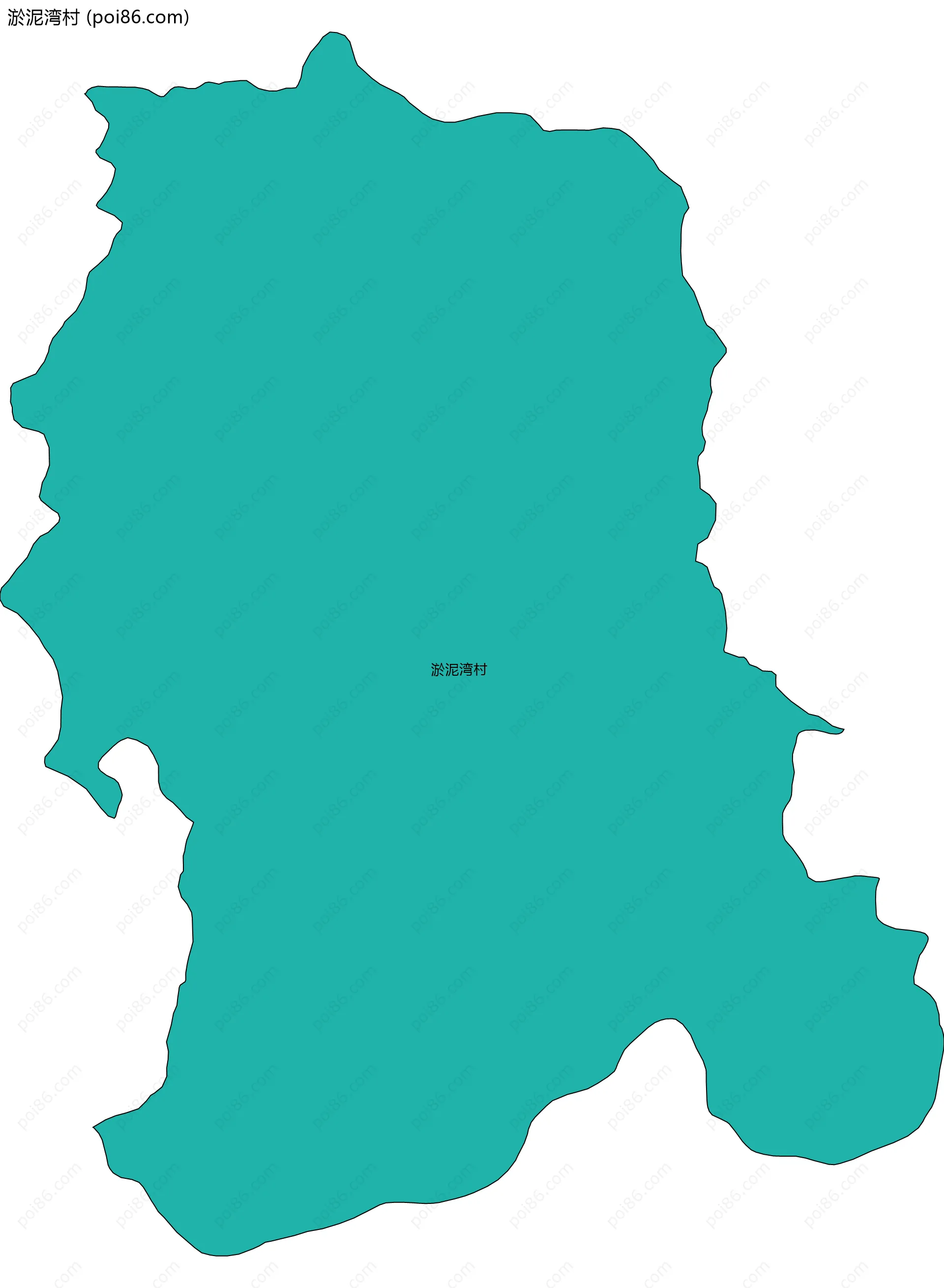 淤泥湾村边界地图