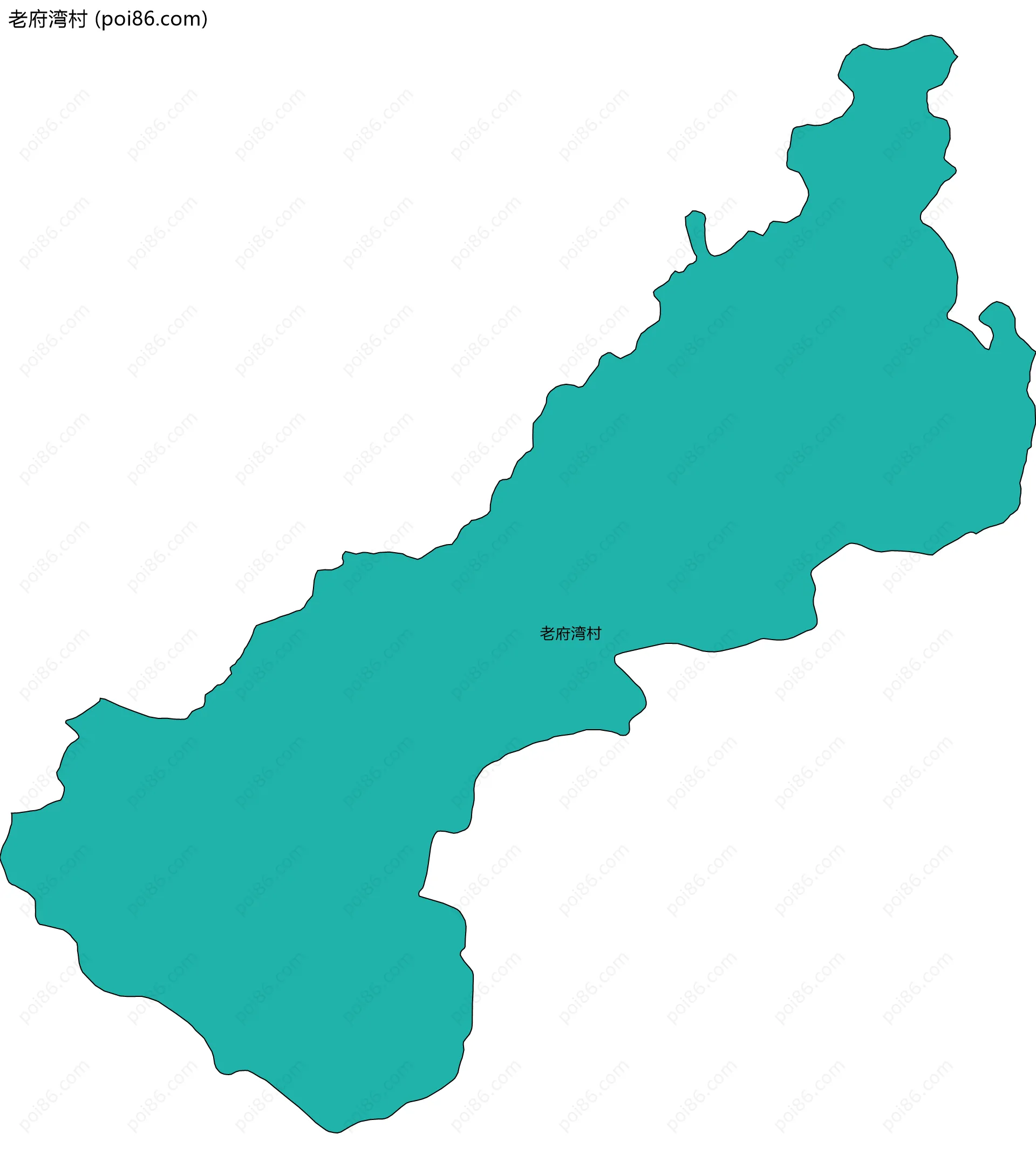 老府湾村边界地图