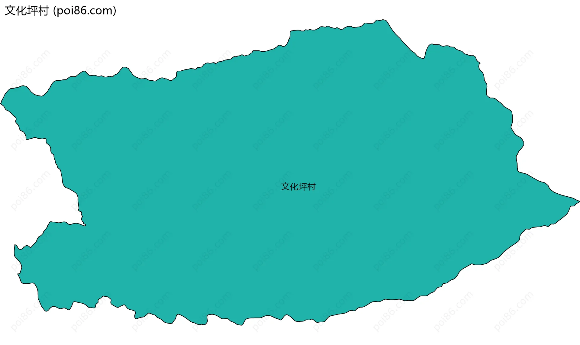 文化坪村边界地图