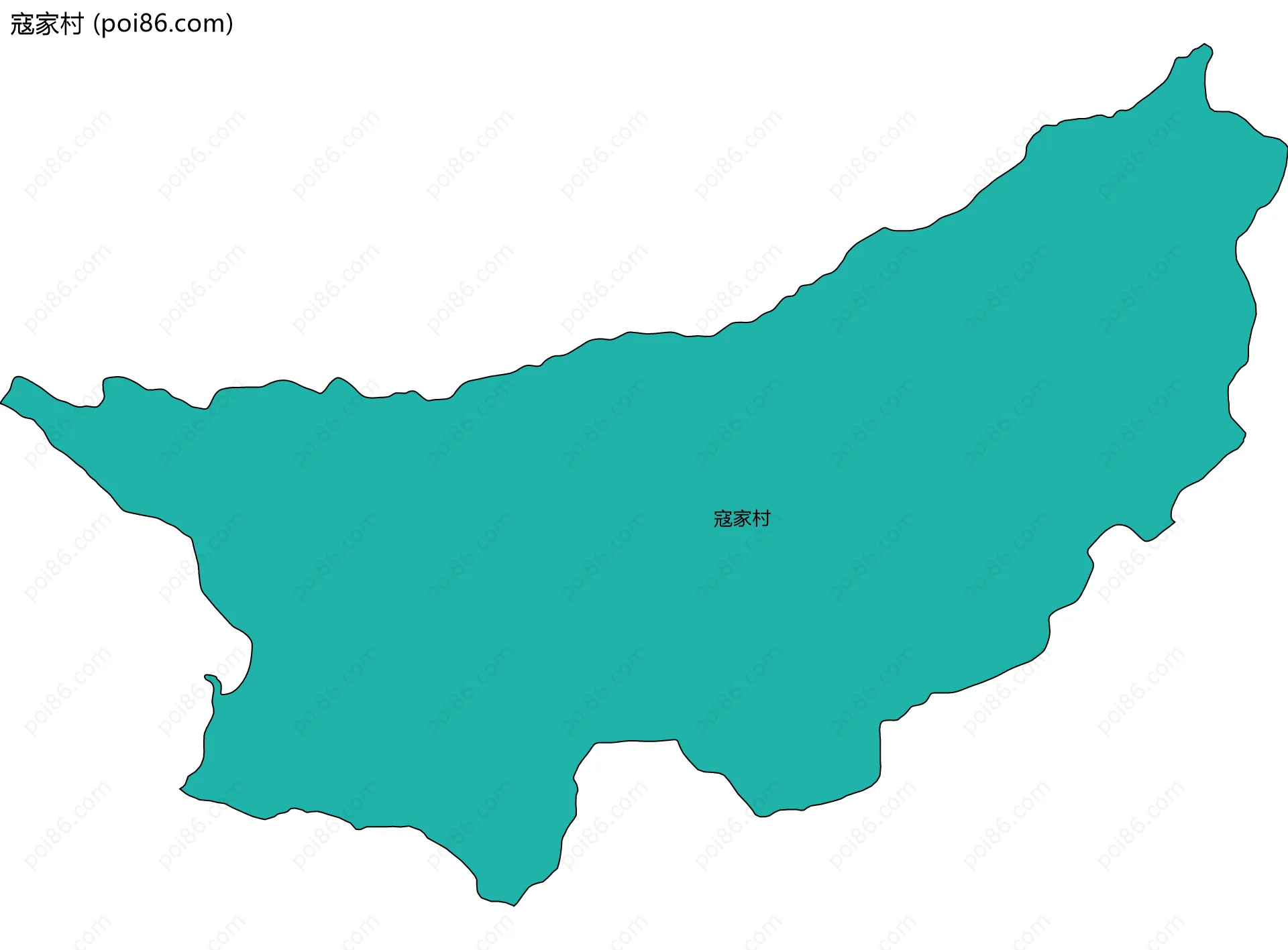 寇家村边界地图