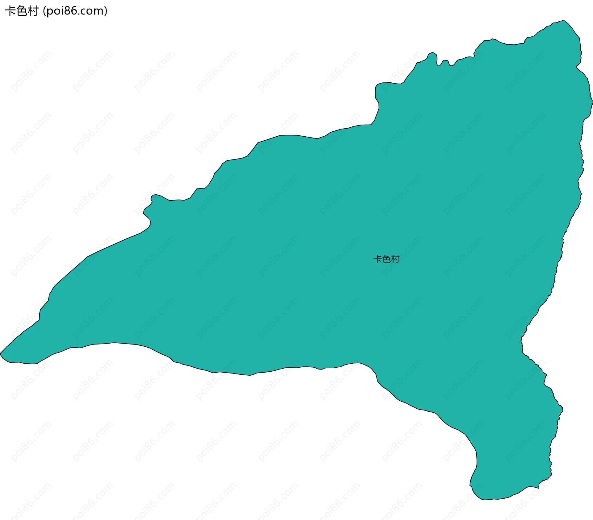 卡色村边界地图