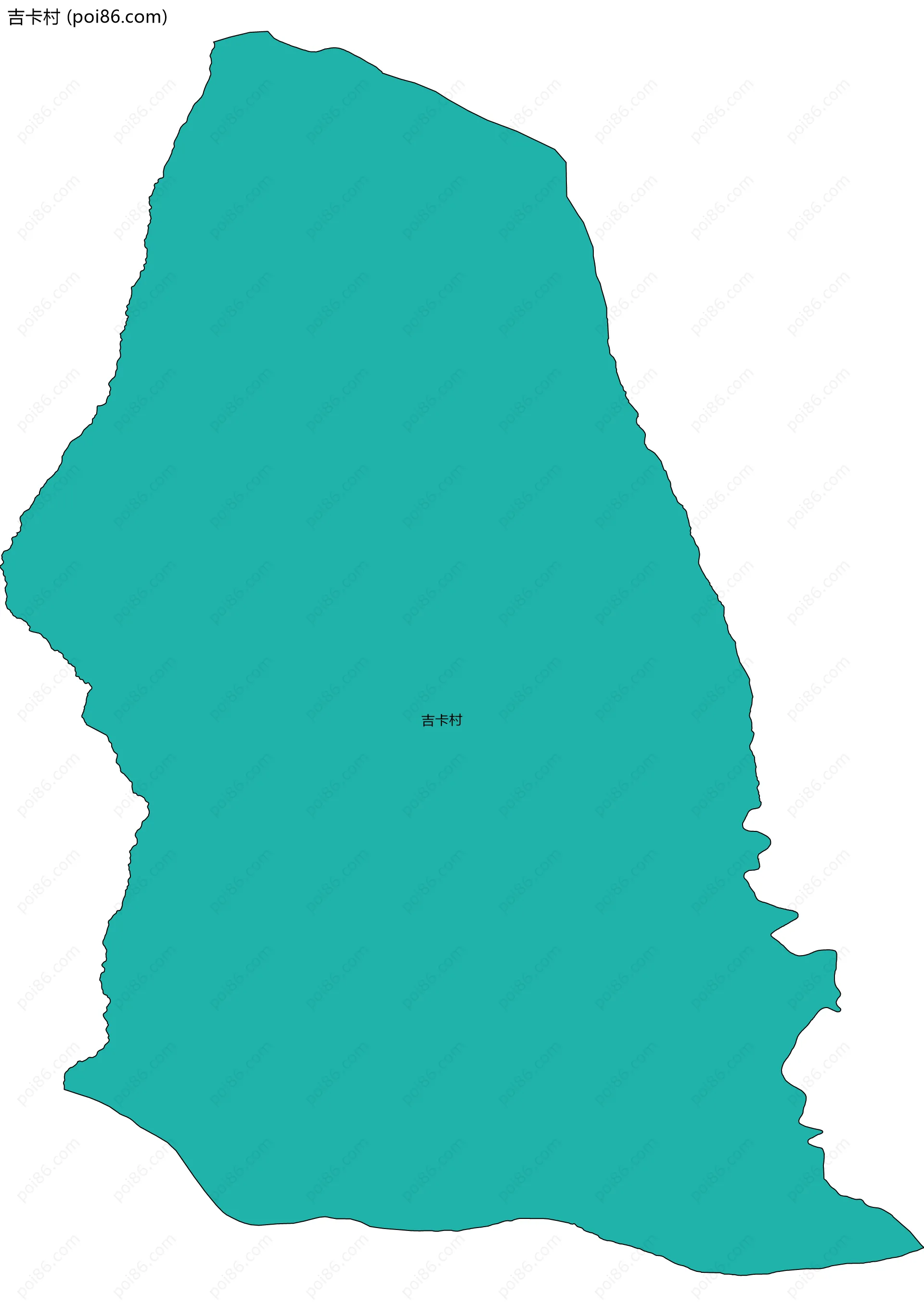 吉卡村边界地图