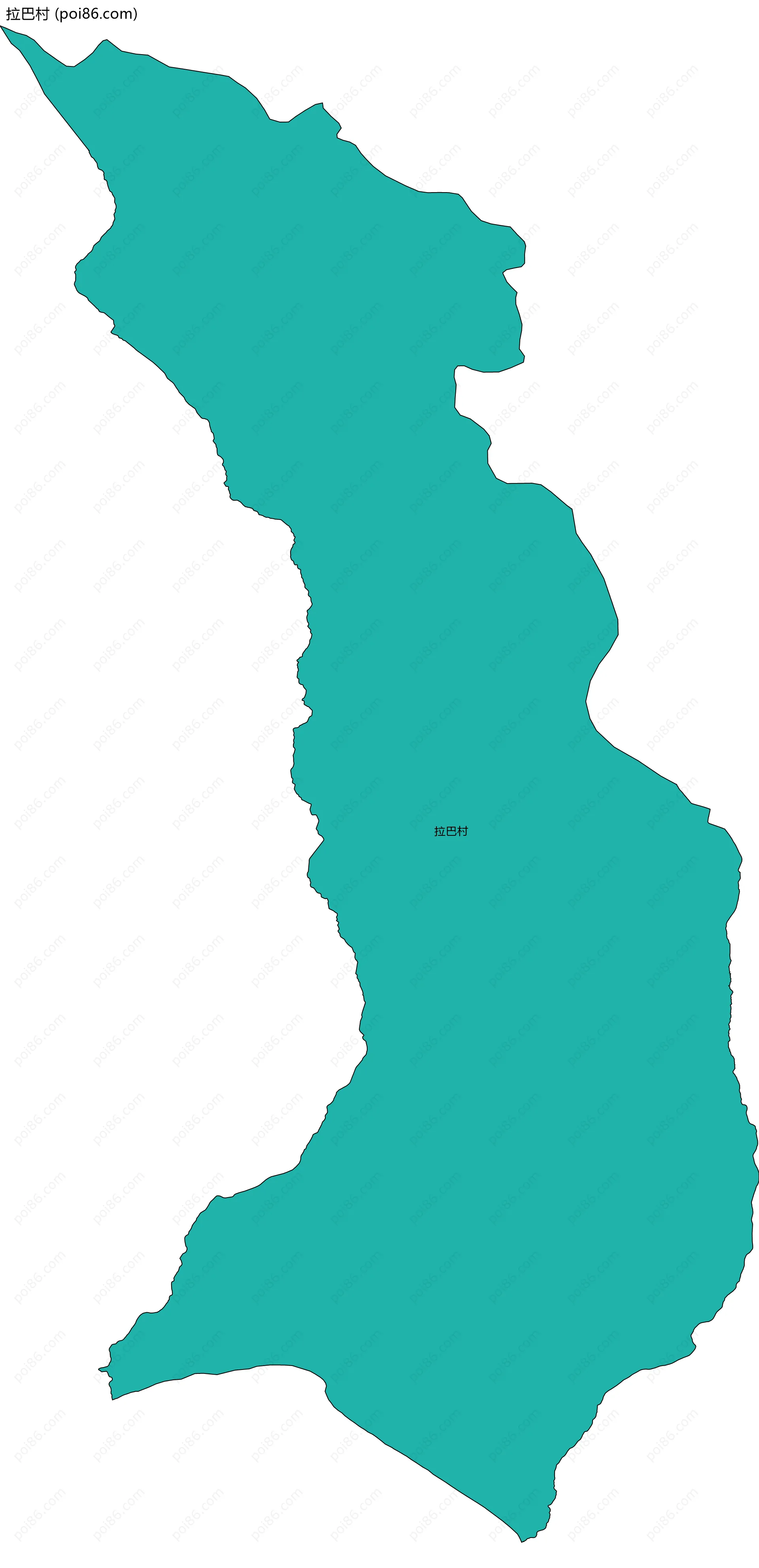 拉巴村边界地图