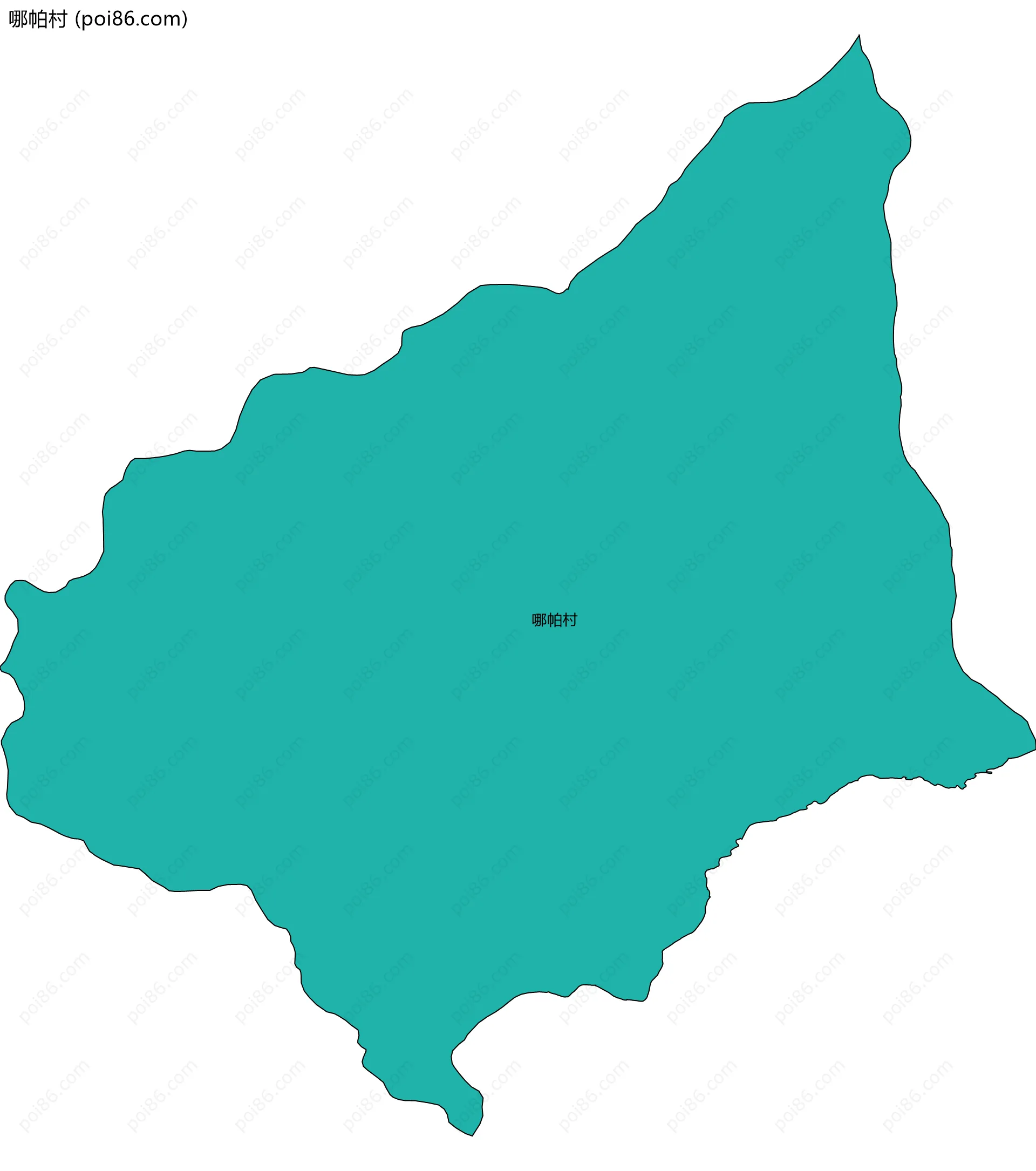 哪帕村边界地图