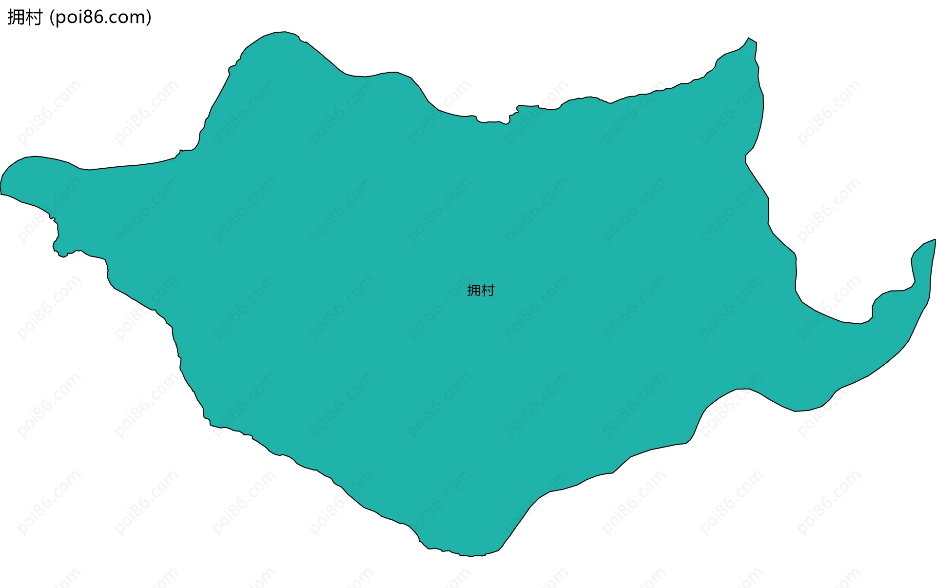 拥村边界地图