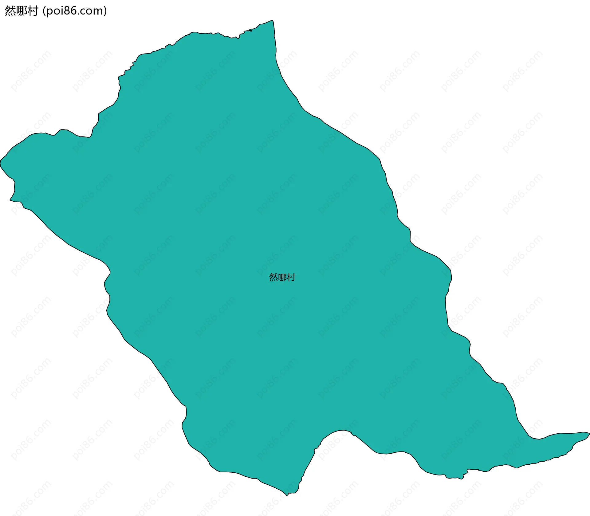 然哪村边界地图