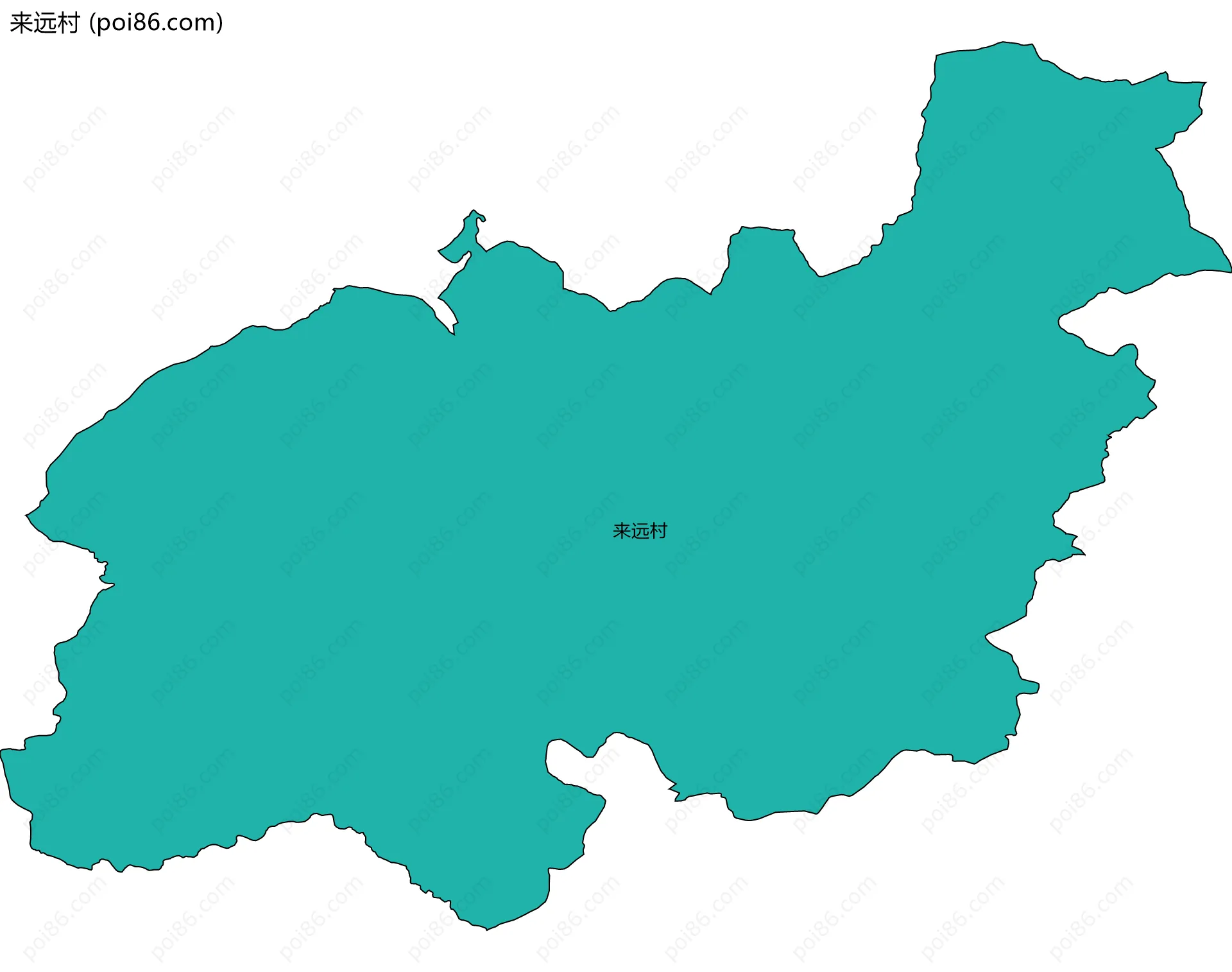 来远村边界地图