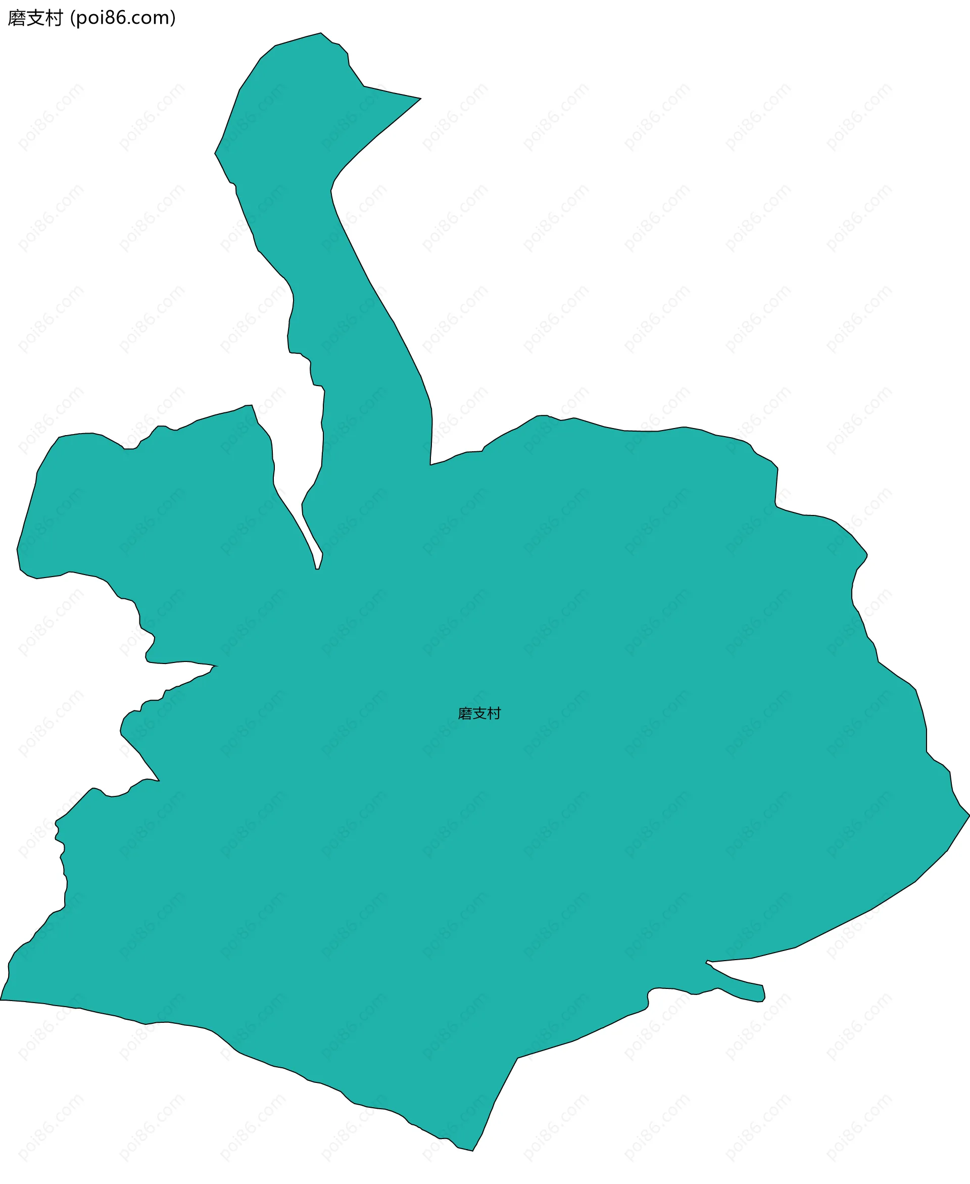 磨支村边界地图