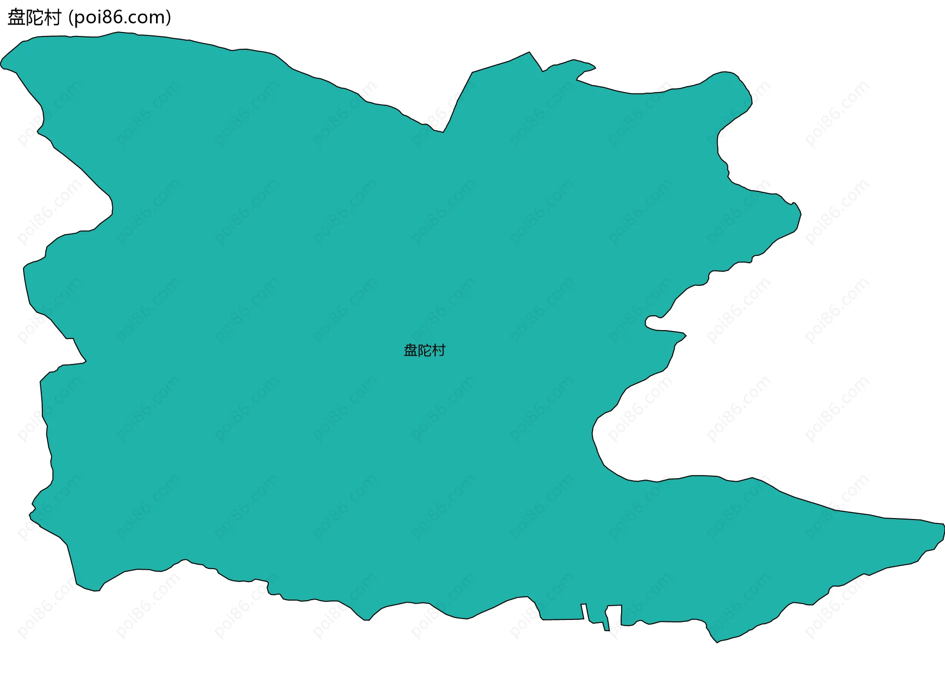 盘陀村边界地图