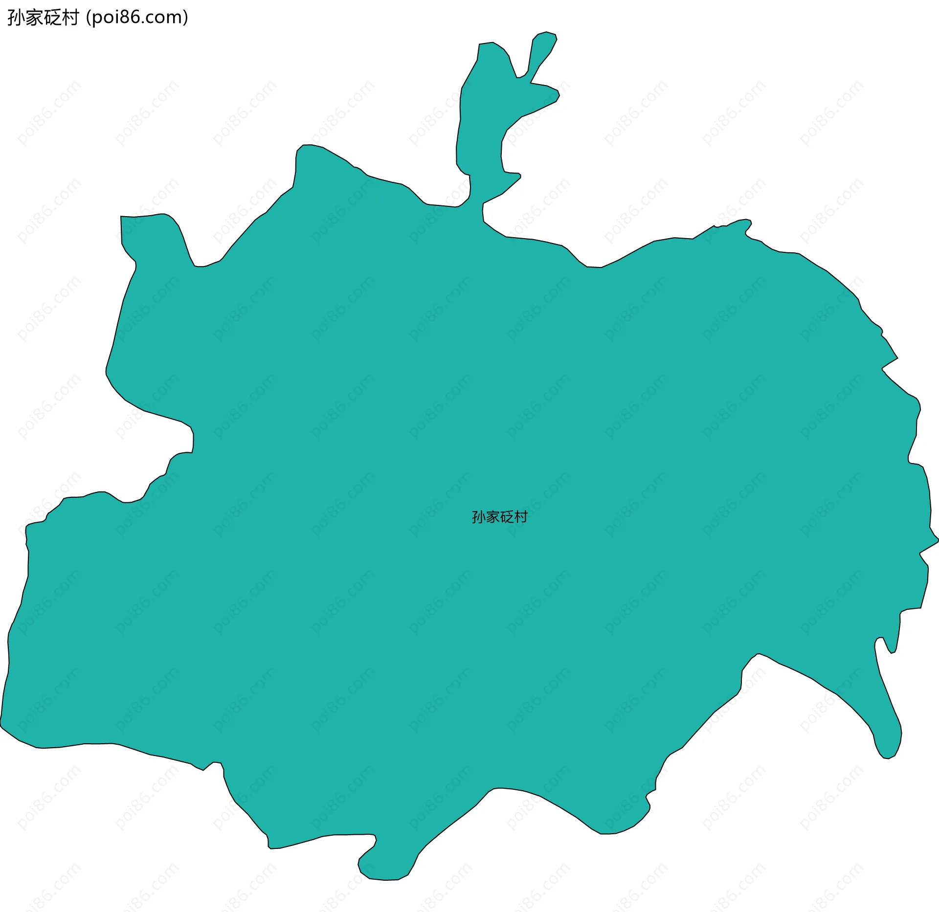 孙家砭村边界地图