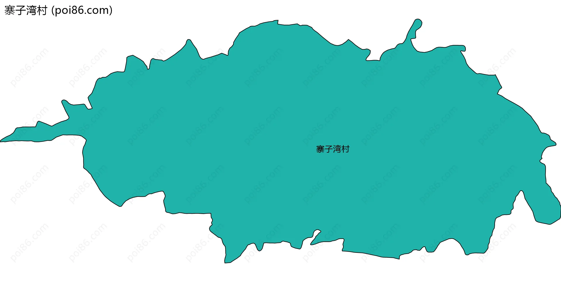寨子湾村边界地图