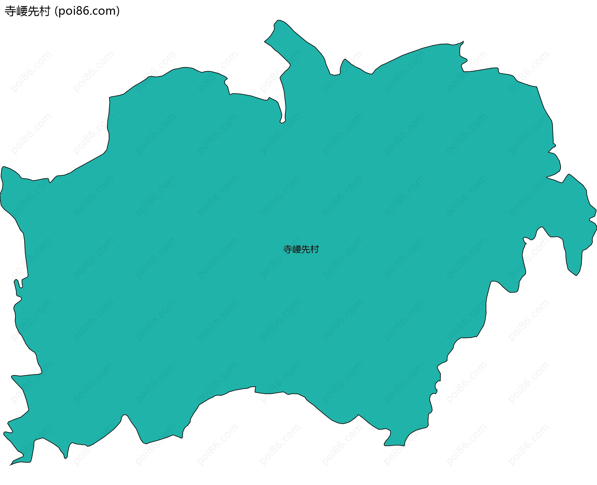 寺崾先村边界地图