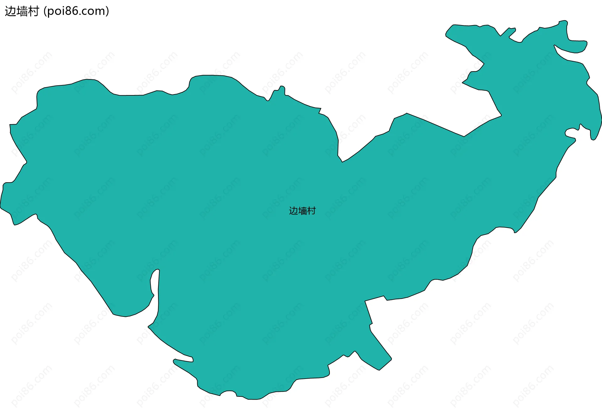 边墙村边界地图